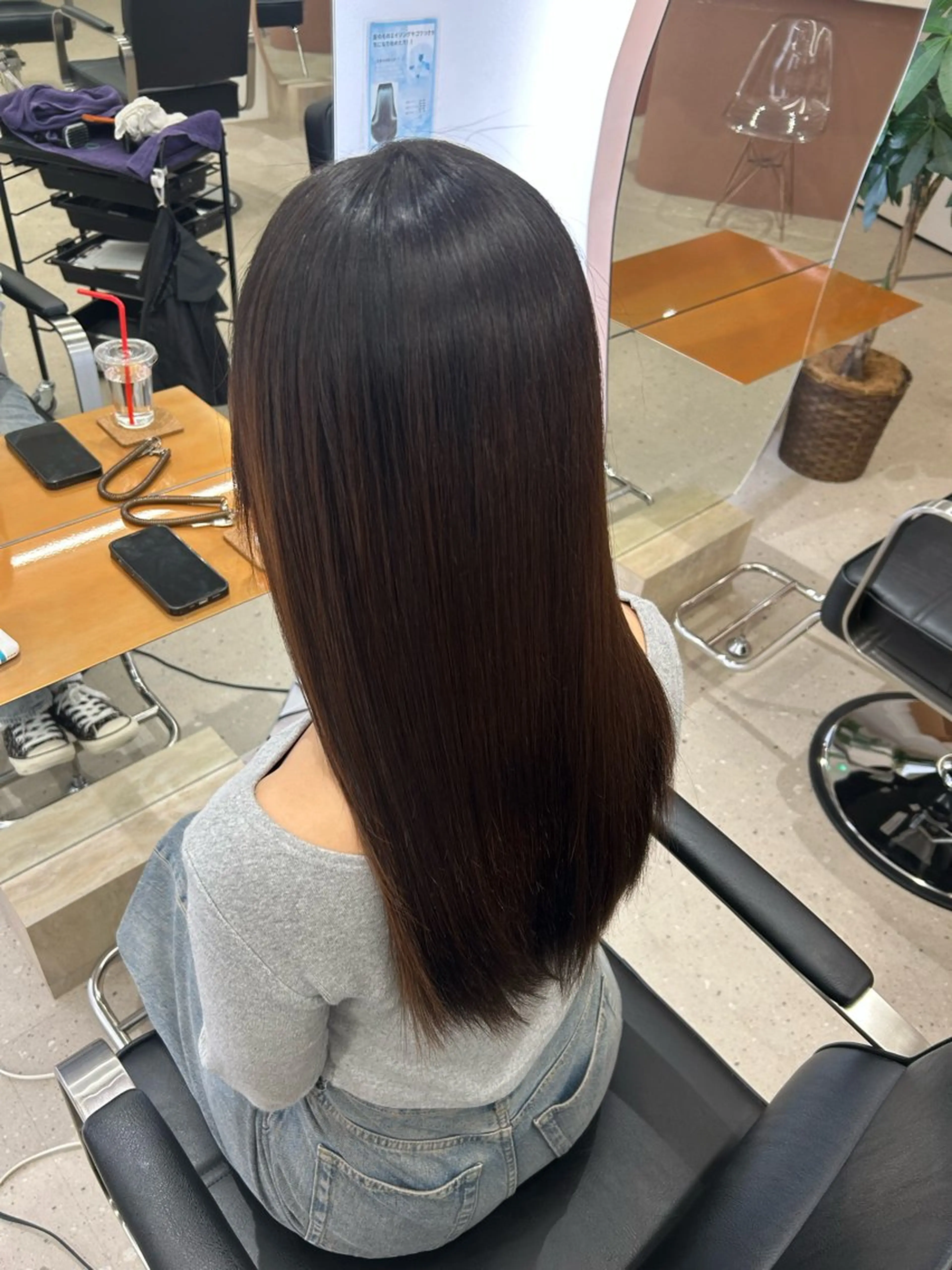 ロング 縮毛矯正 美髪職人/山村 貫太/髪質改善のヘアスタイル