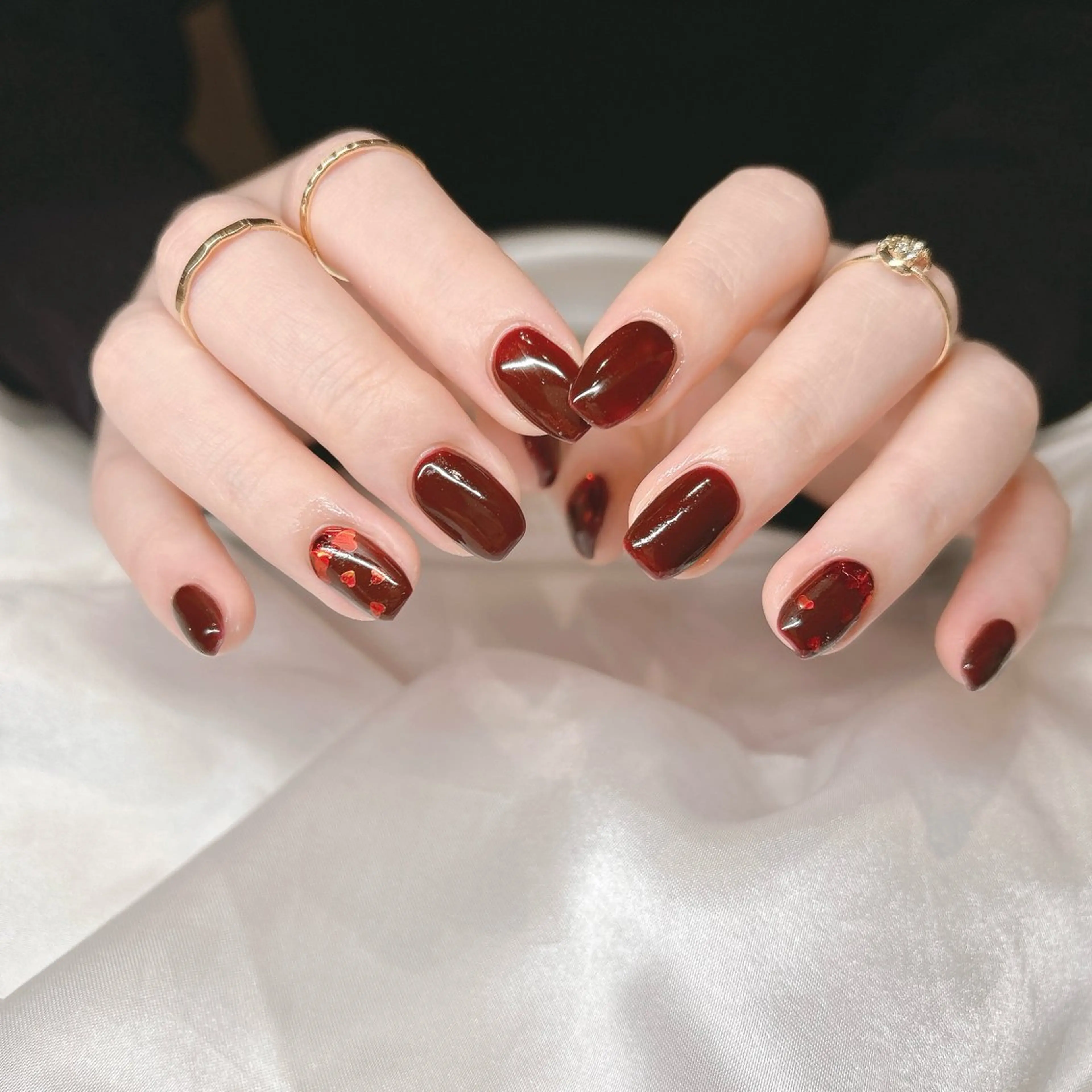 ネイル シンプルネイル ハンドネイル junna のぞいてねのネイルデザイン