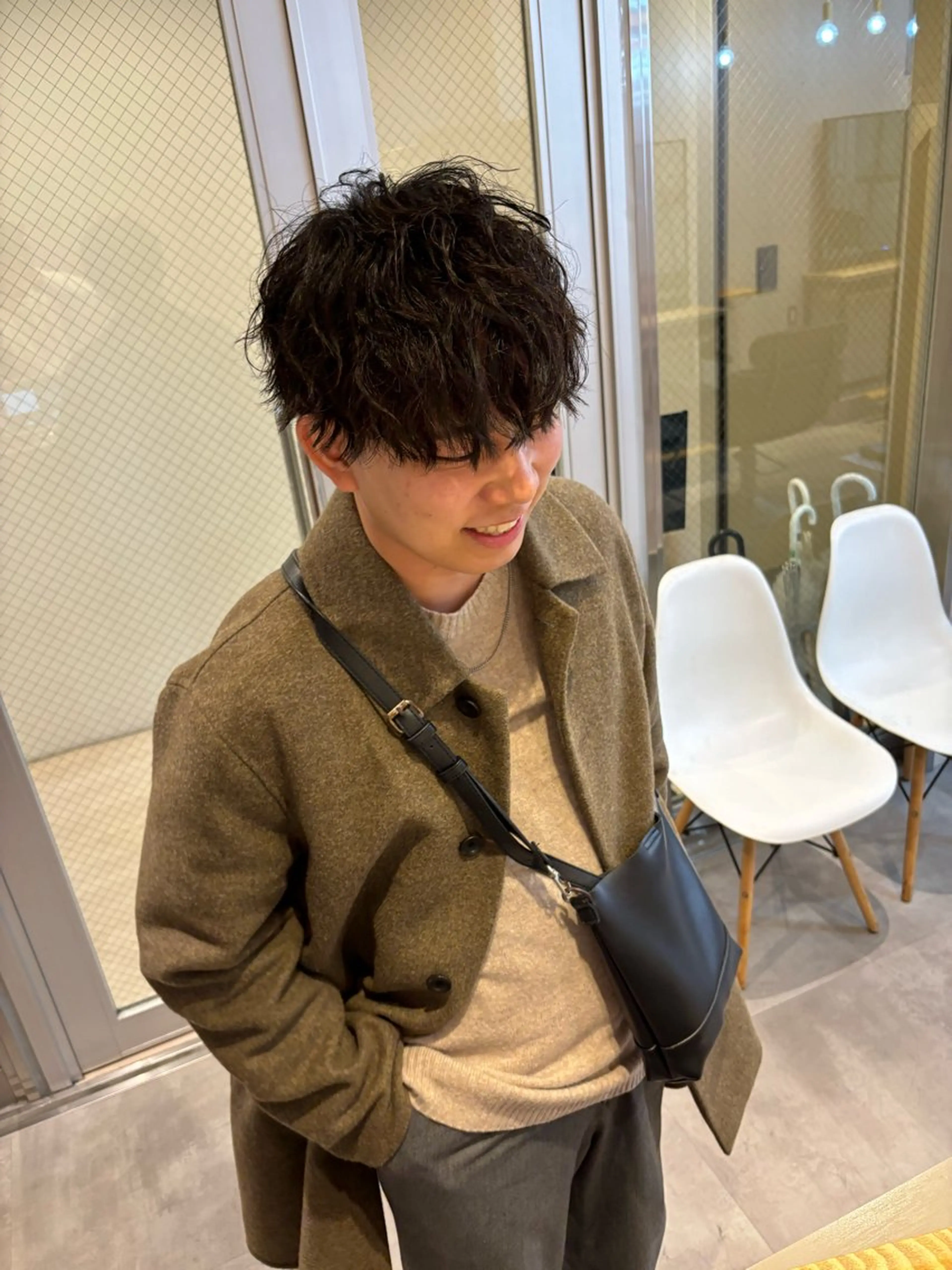 パーマ メンズ メンズパーマ ツイストスパイラルパーマ スパイラルパーマ HARUKI  MINATO Japan広島紙屋町店所属・hmj紙屋町店 脊戸智志のヘアスタイル