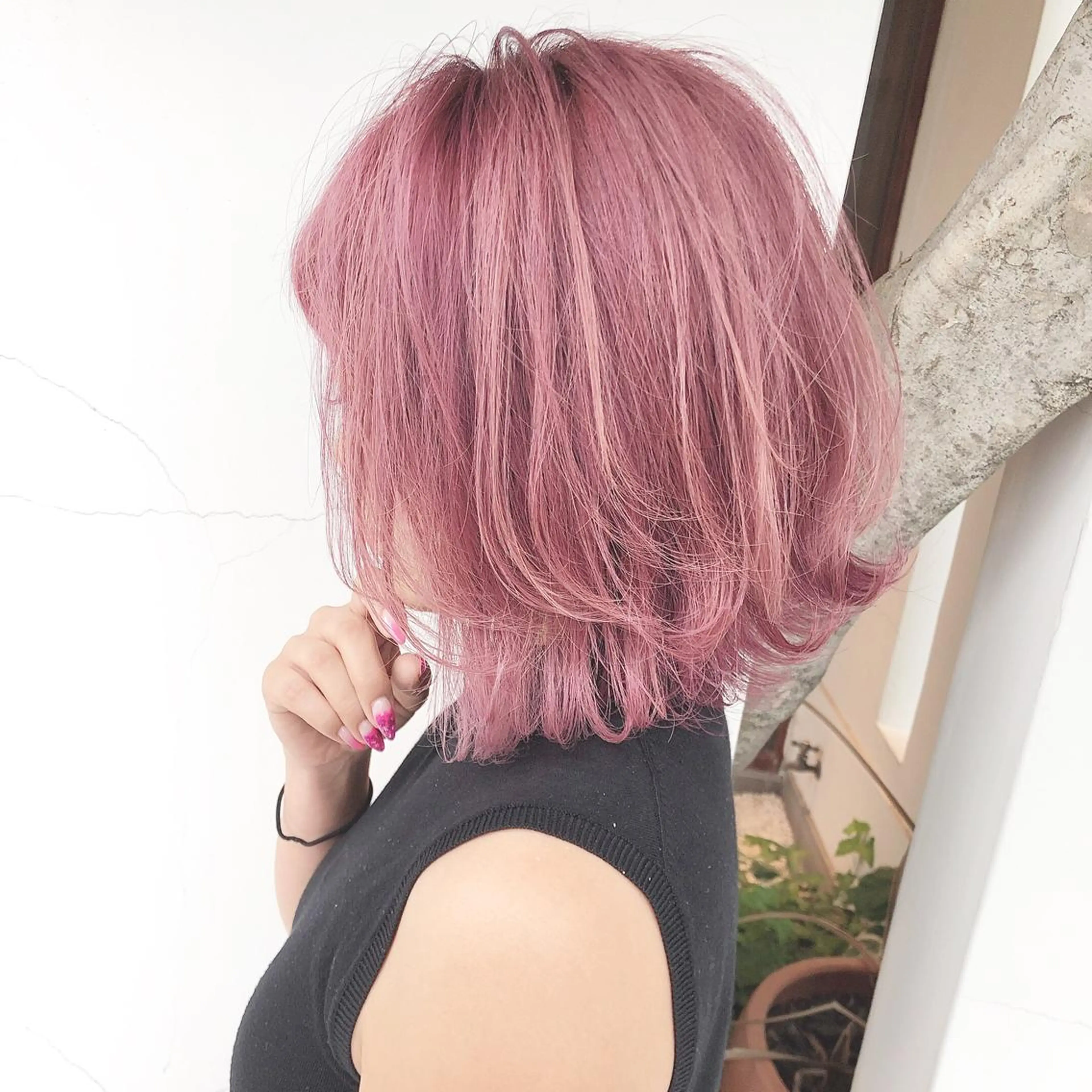 ミディアム ヘアカラー 具志 正太のヘアスタイル