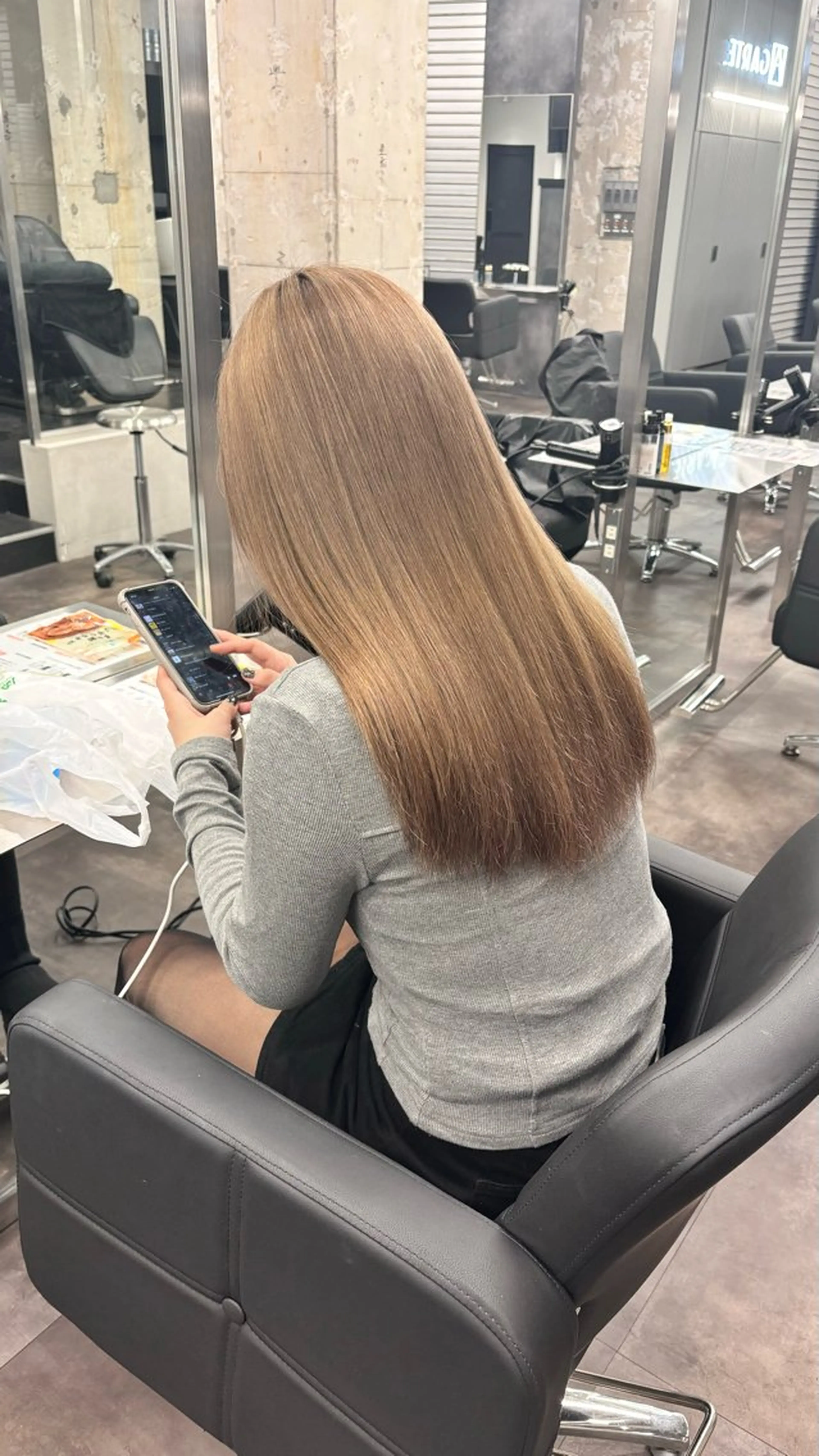 ロング カラー ベージュカラー ヘアカラー GARTE所属・ゲンキ /カットモデル募集のヘアスタイル