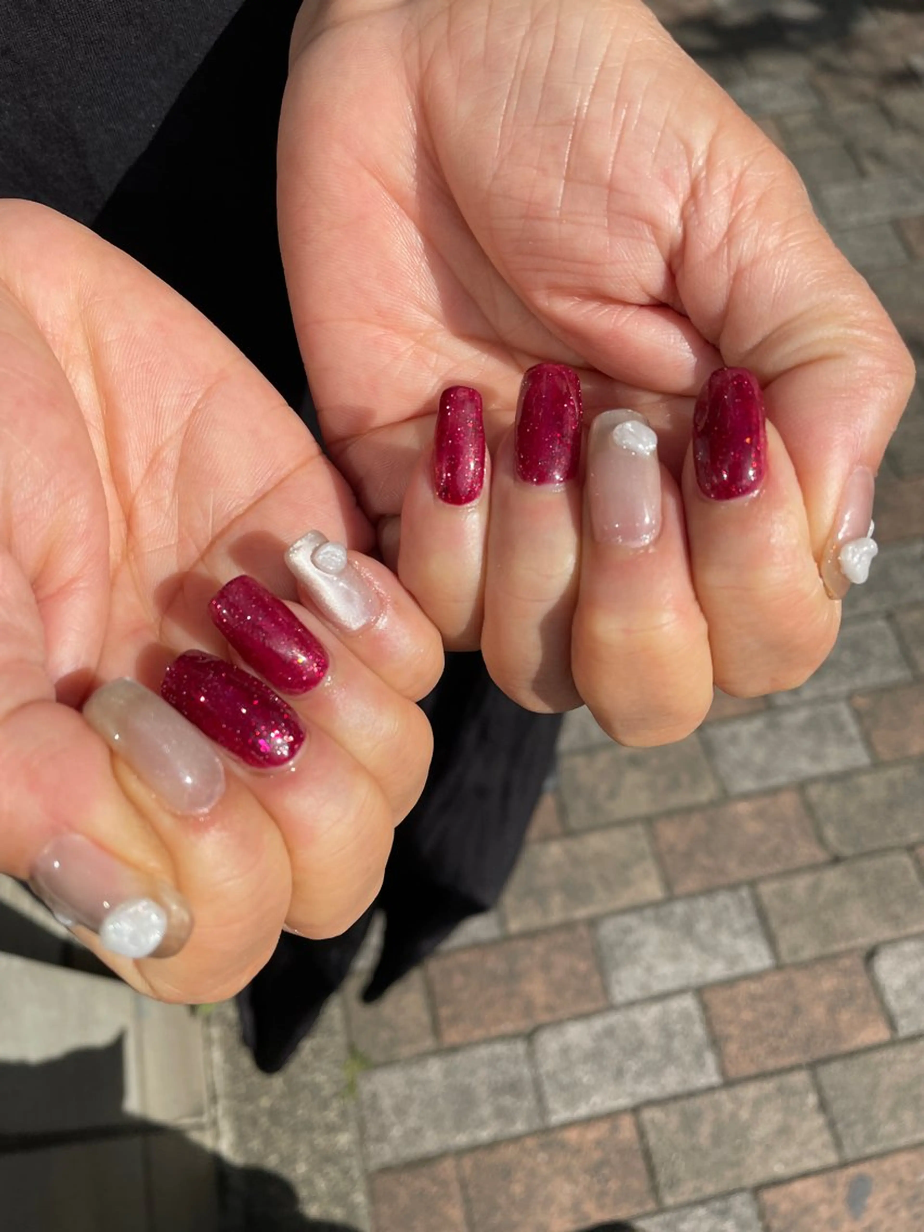 ネイル アートネイル マグネットネイル ワンカラーネイル atelier  Lig所属・ネイリスト shouのネイルデザイン