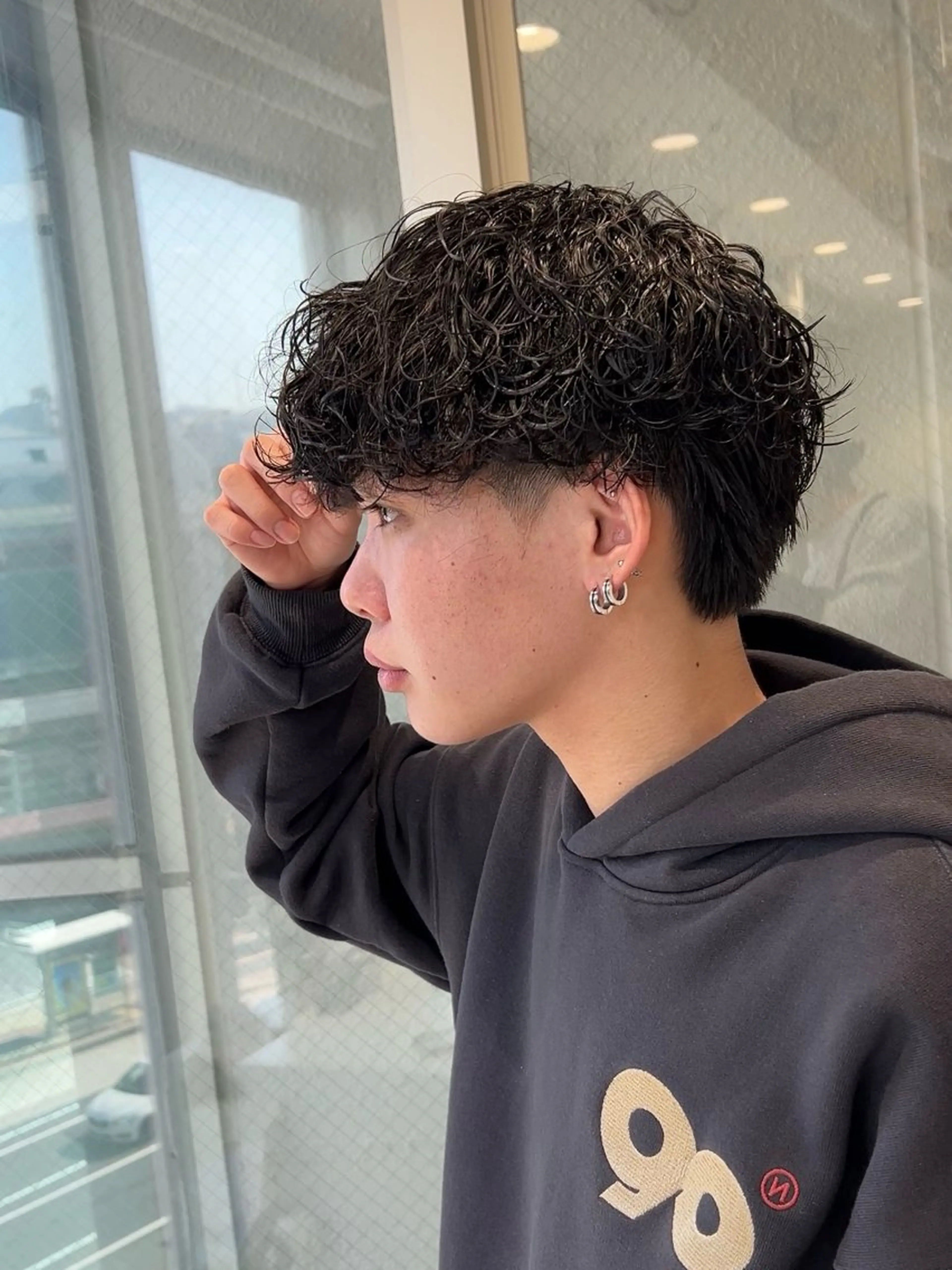 ミディアム パーマ メンズ メンズ特化❤️‍🔥 パーマ職人江口佳乃のヘアスタイル