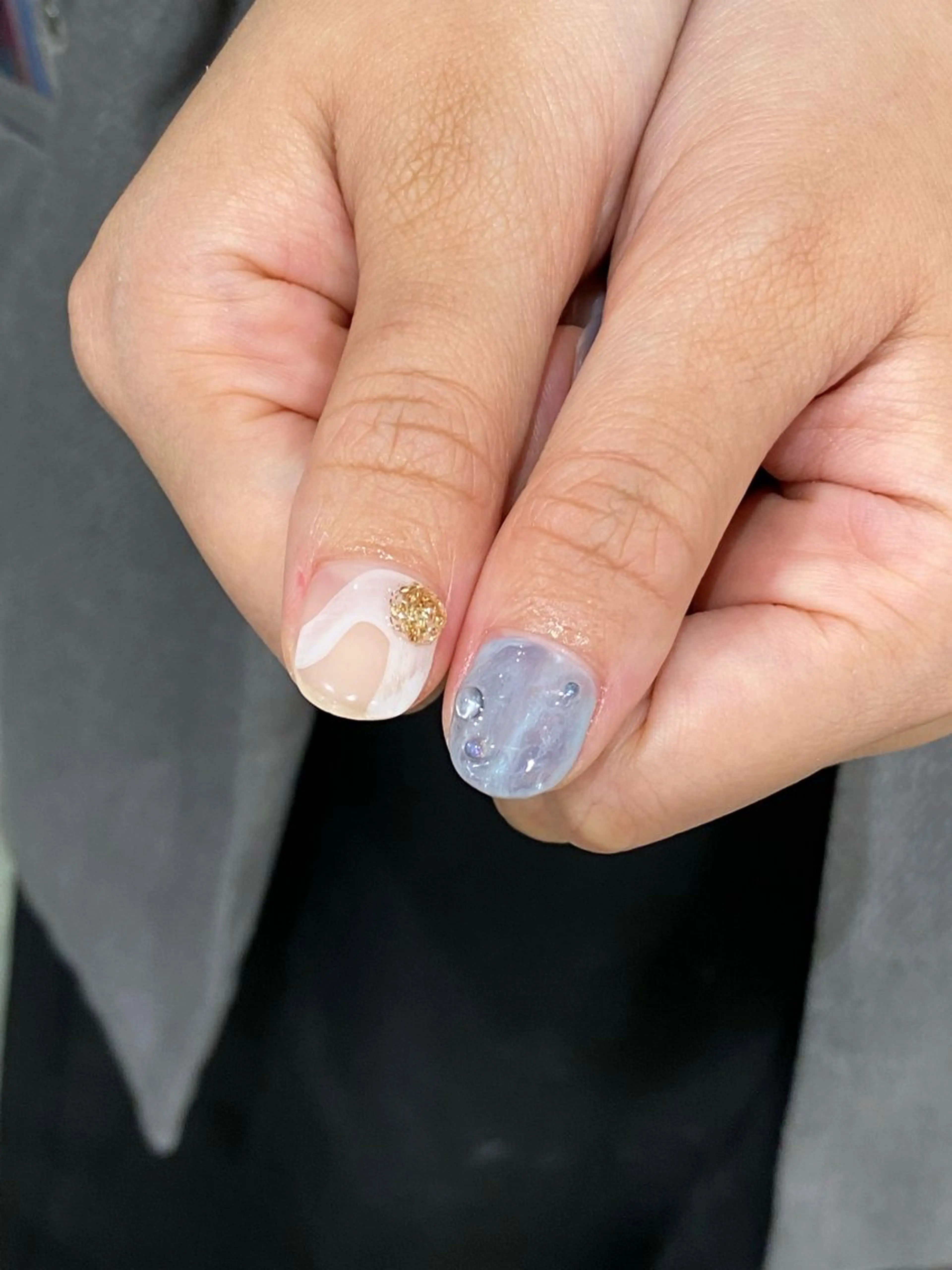 ネイル オーロラネイル マグネットネイル メンズネイル ニュアンスネイル シンプルネイル ハンドネイル 草加ニュアンスネイル 🌚hersのネイルデザイン