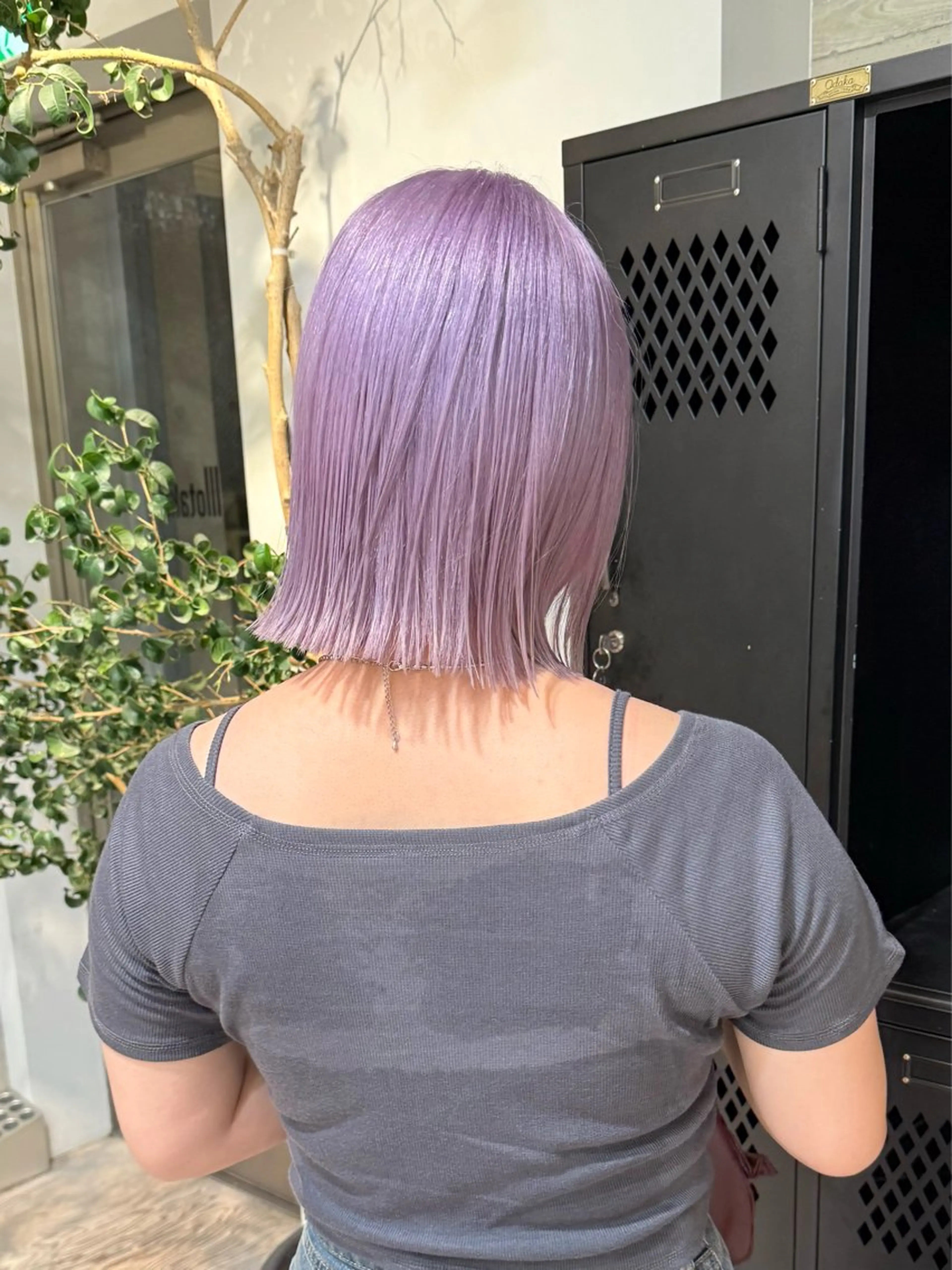 ミディアム カラー ヘアカラー トリートメント 色落ち綺麗透明感カラ /ボブ/ナカツヒカルのヘアスタイル