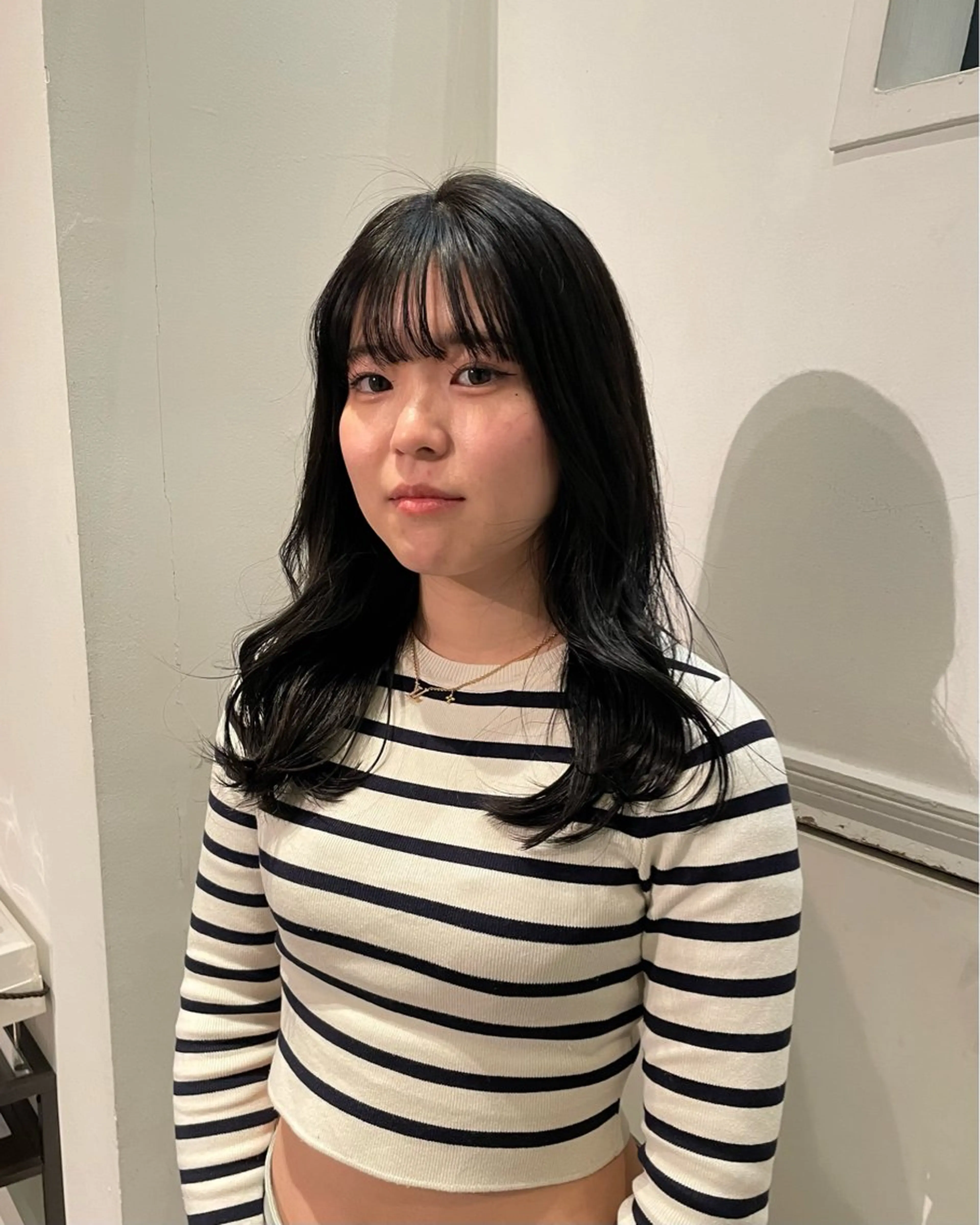 ロング カラー カット ヘアカラー トリートメント 向坂 亜美のヘアスタイル