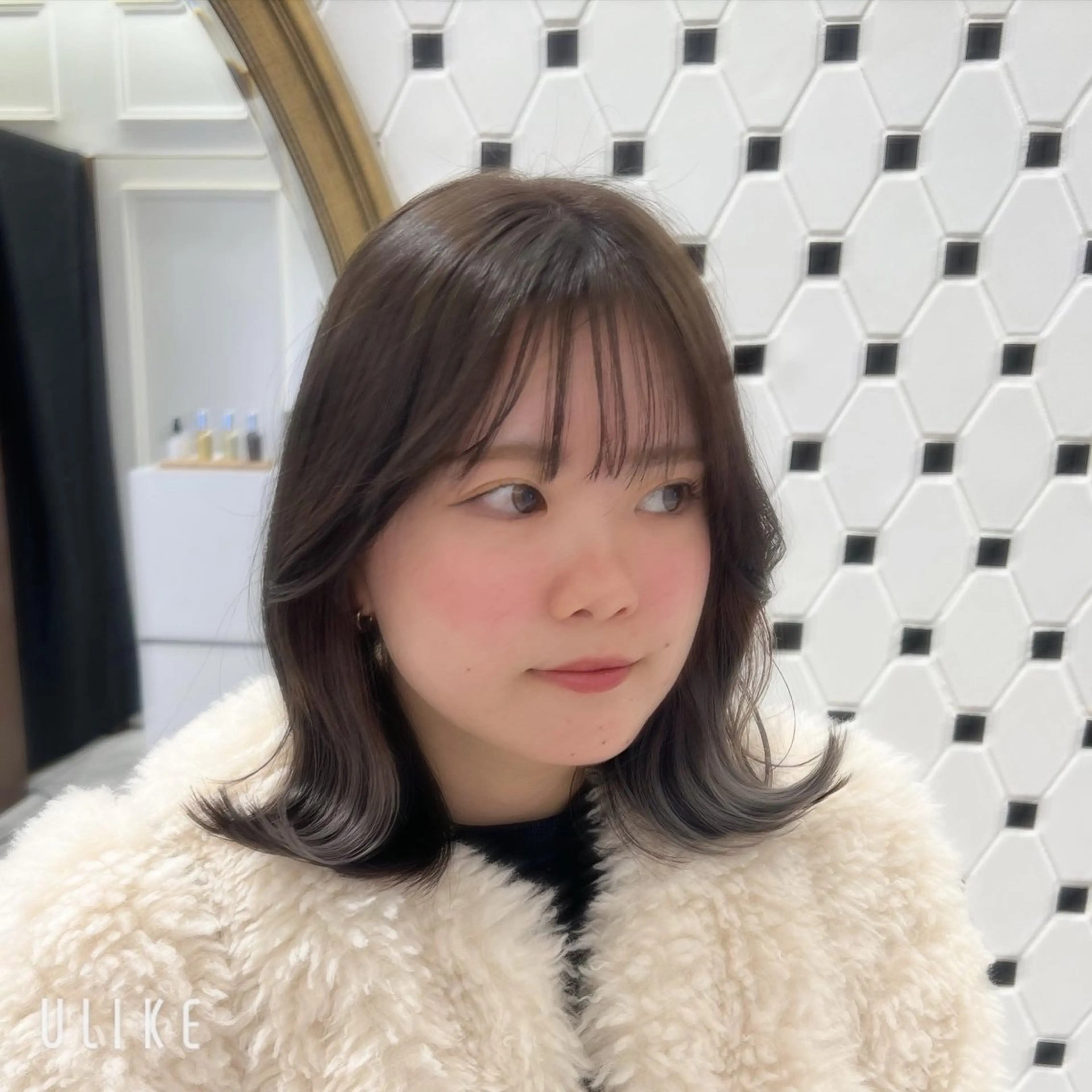 ショート カラー パーマ ヘアアレンジ ヘアカラー 顔周り/透明感 🤍銀座RINOSEのヘアスタイル