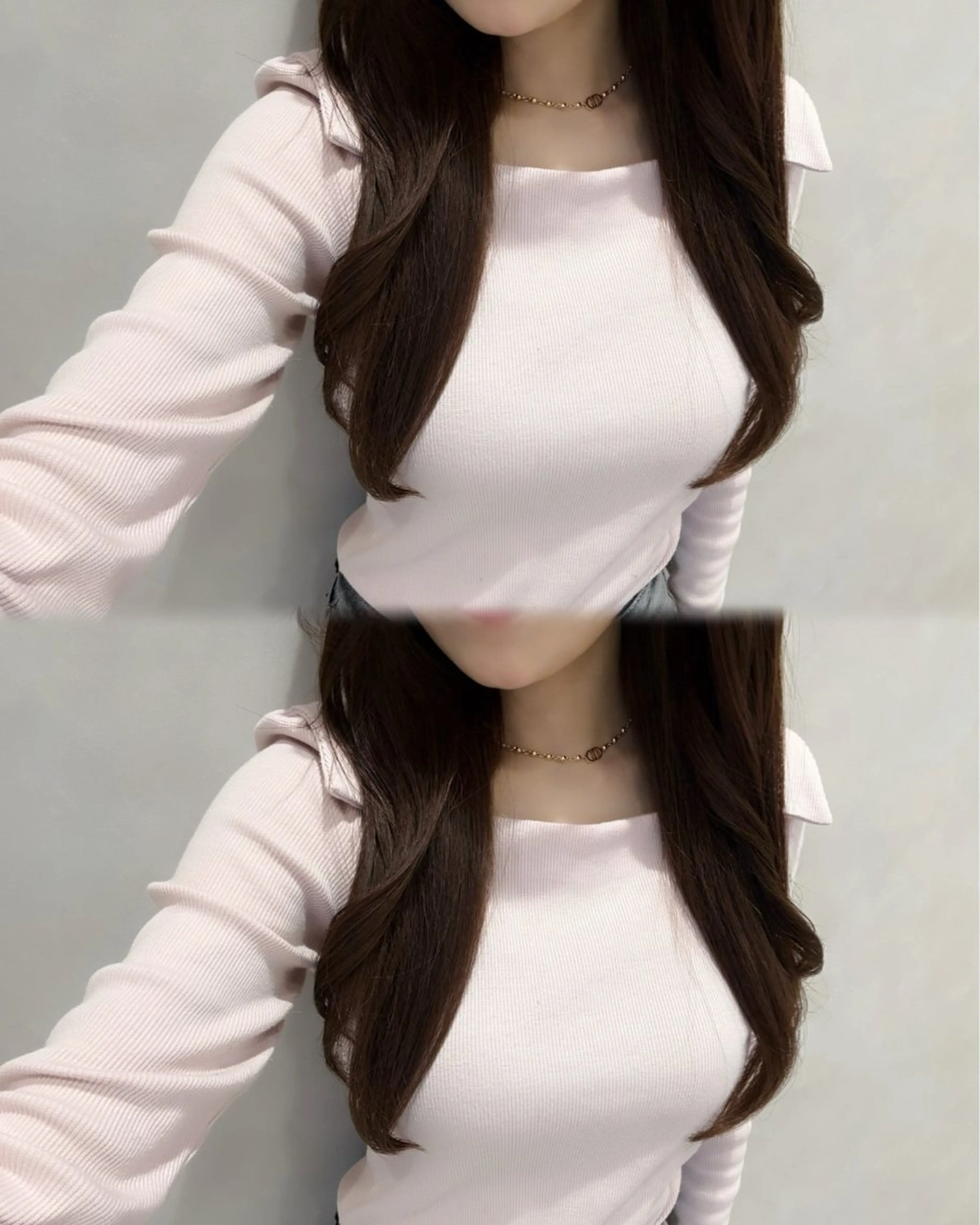 ロング カット トリートメント 上品♡韓国レイヤー 🤍のの🤍のヘアスタイル