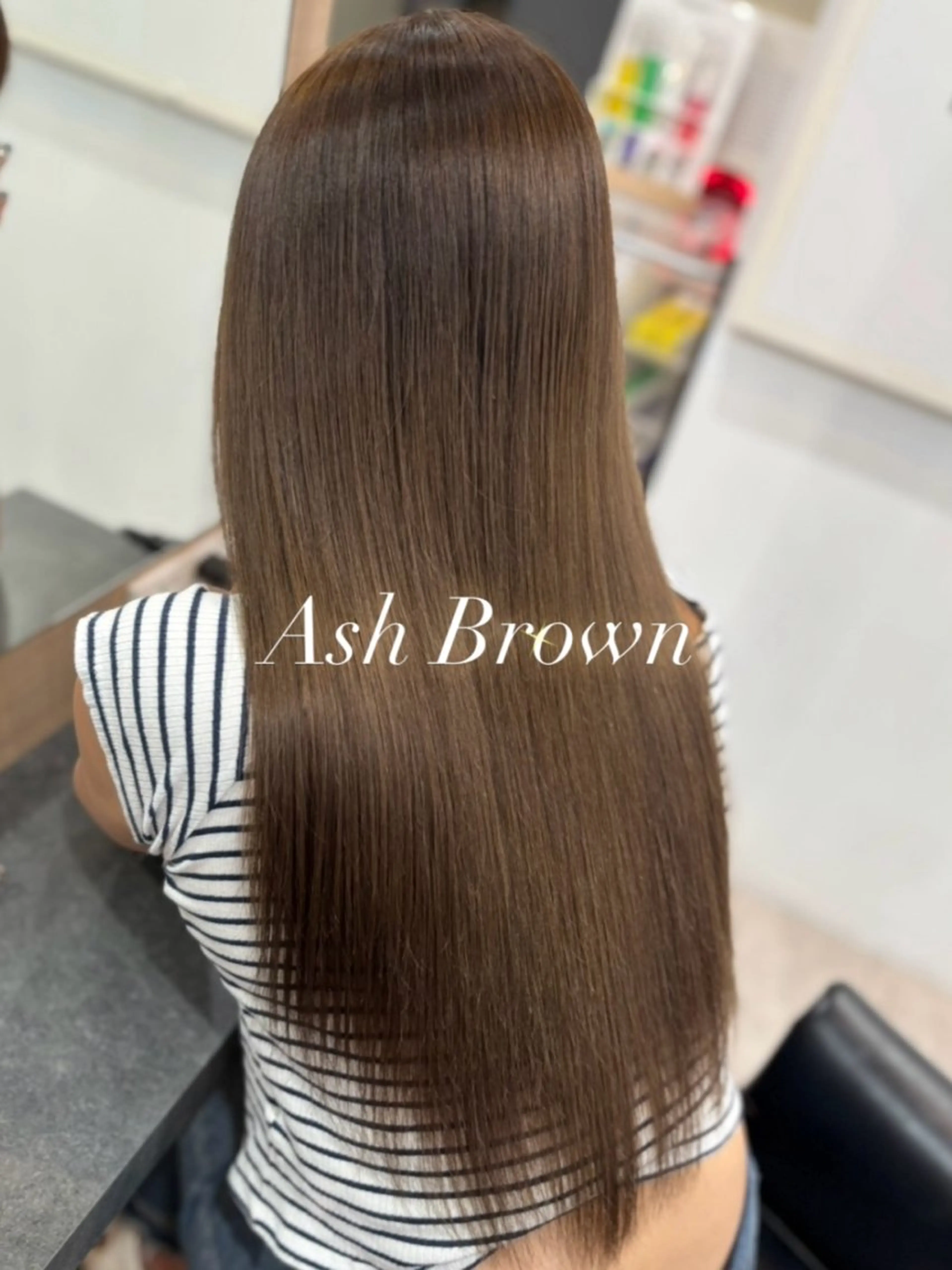 ロング カラー ブリーチ ブラウンカラー ブリーチなしカラー エクステ 髪質改善 カット ヘアカラー トリートメント 横浜/エクステ特化× 艶カラー/あいかのヘアスタイル