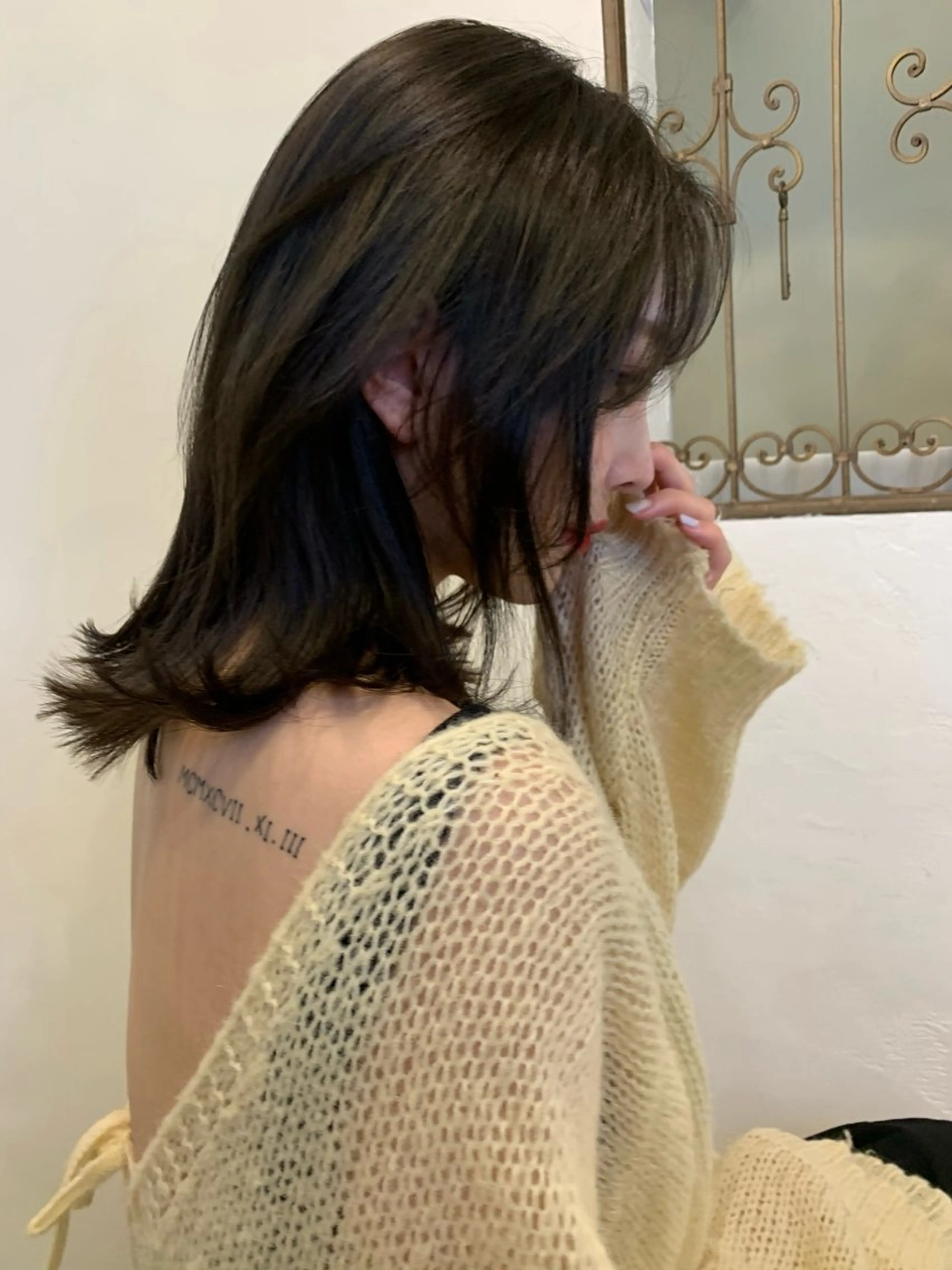 ミディアム カラー カット ヘアカラー トリートメント YEAU　PLUS所属・極上の艶髪 RINAのヘアスタイル