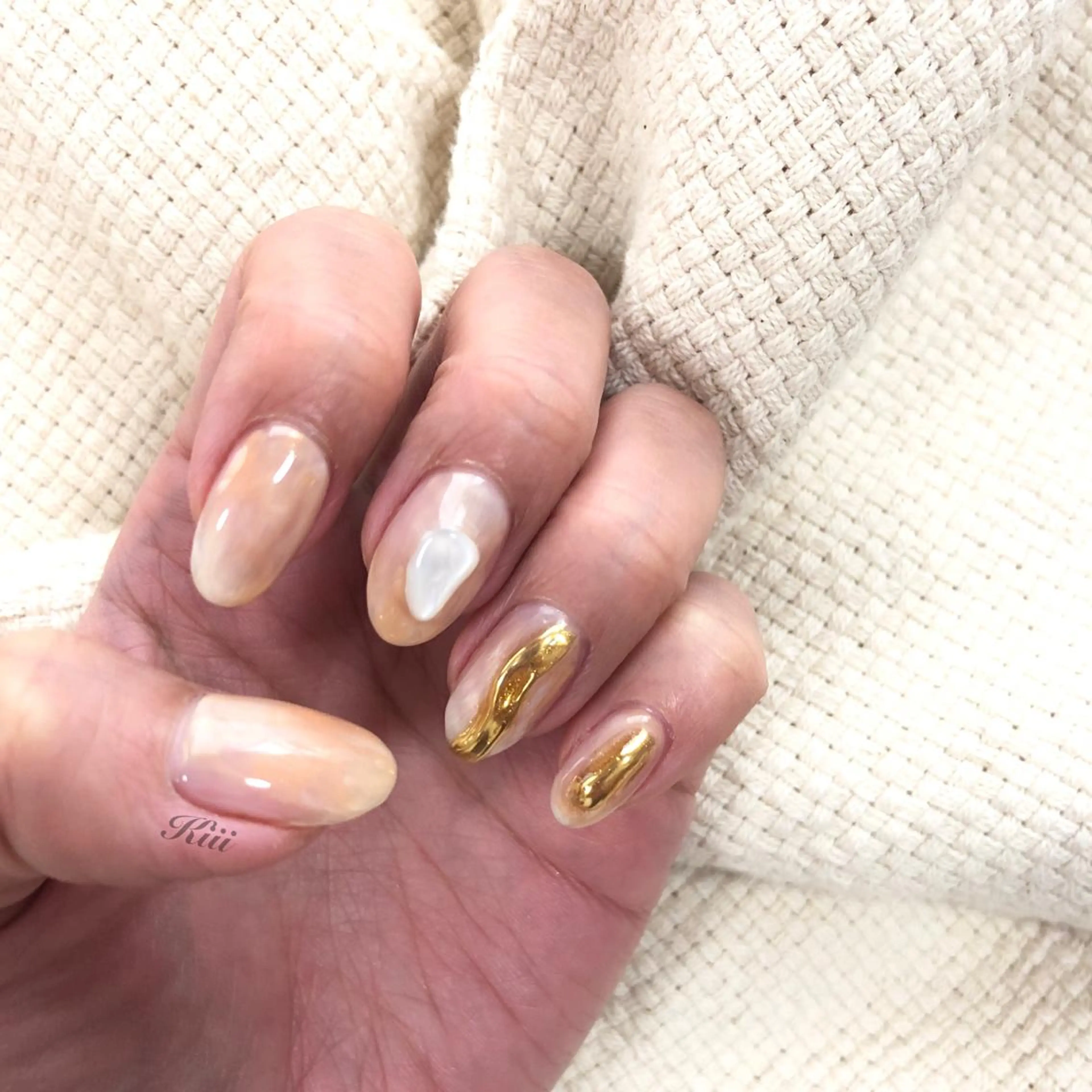 ネイル ハンドネイル フットネイル kiii.__ ✴︎*のネイルデザイン