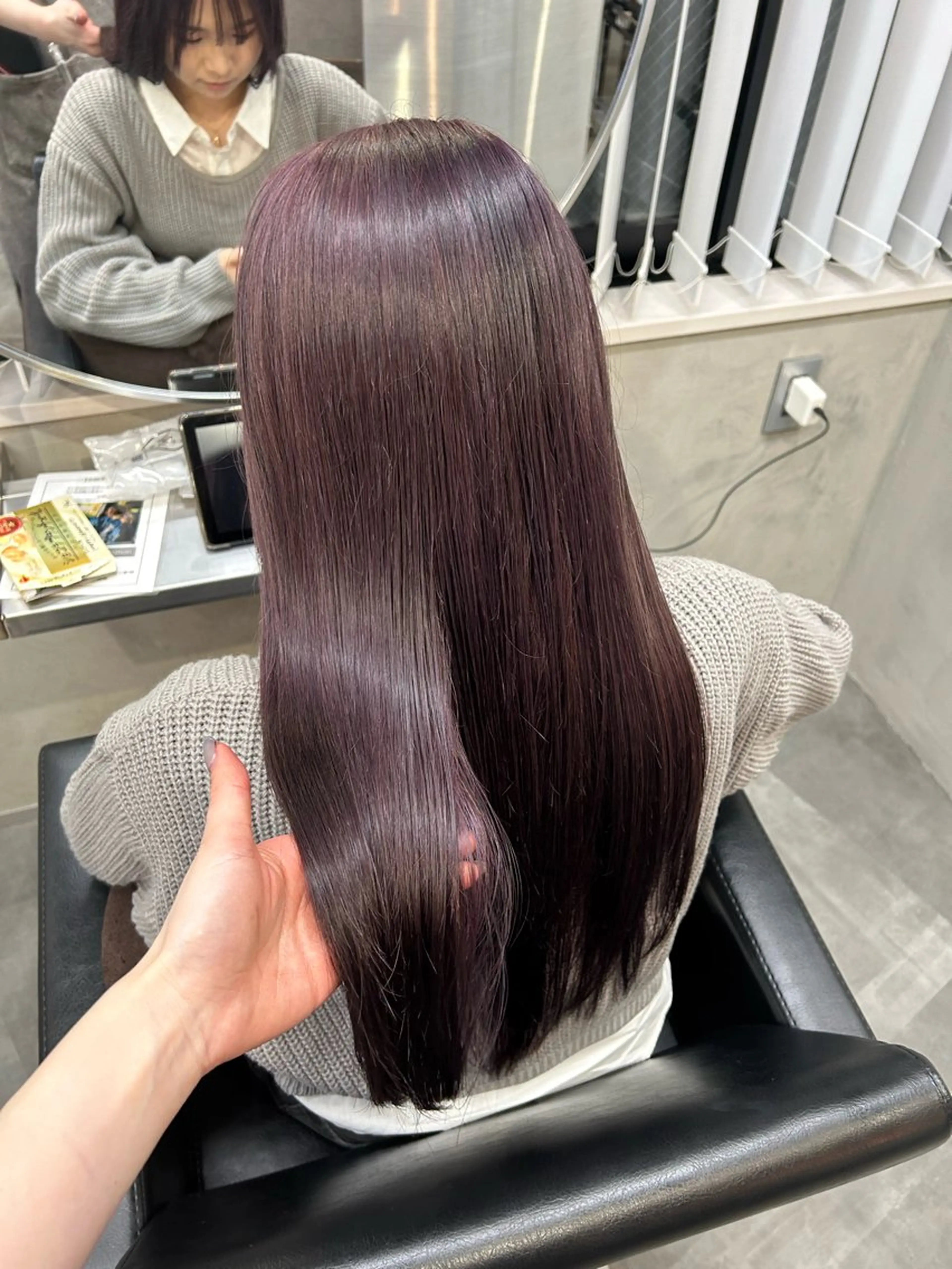 ロング カラー ヘアカラー トリートメント Haru/THREE …by velvetのヘアスタイル