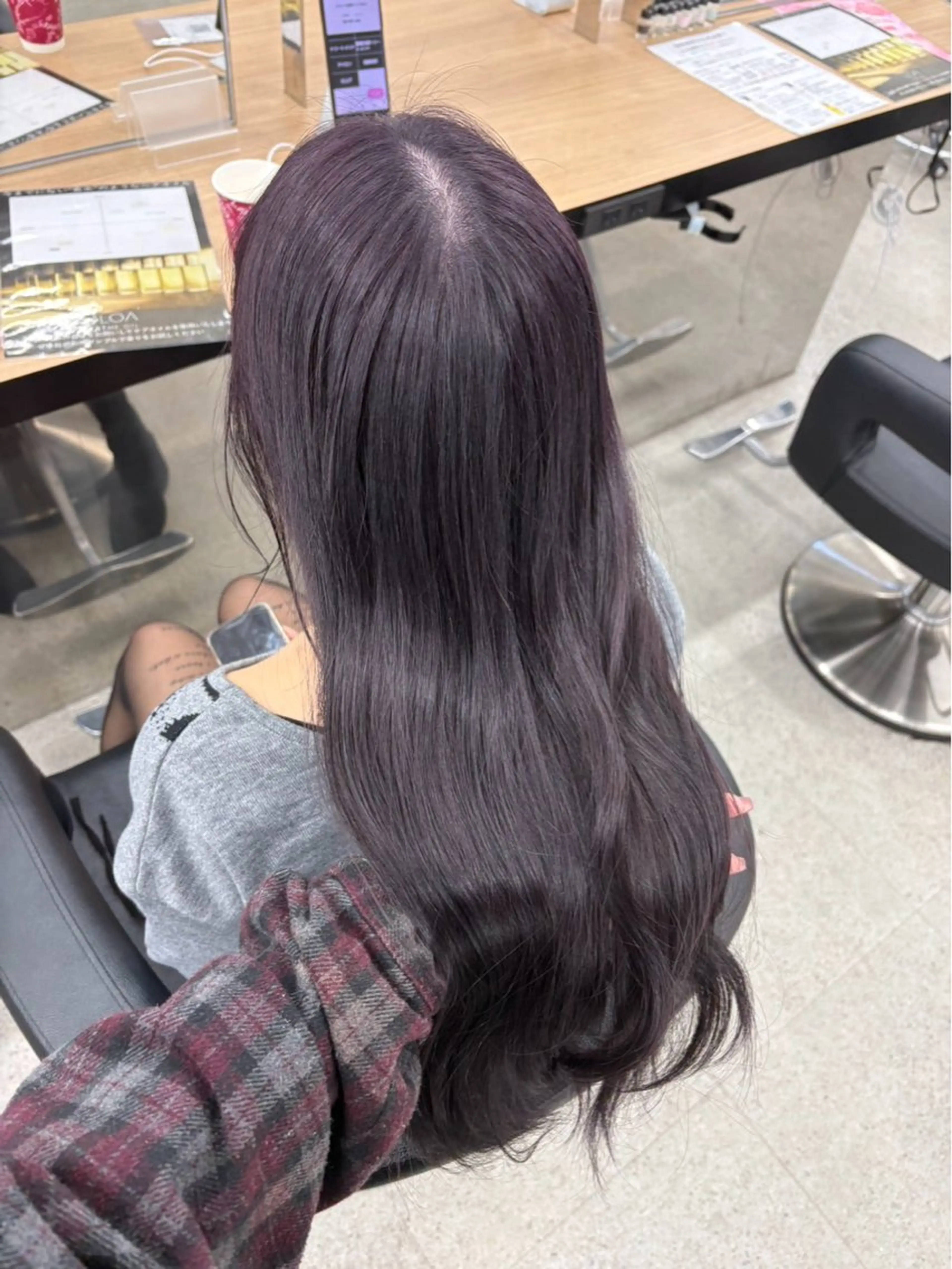 ロング ヘアカラー miku/ラベンダー 透明感カラー🪻❤︎のヘアスタイル