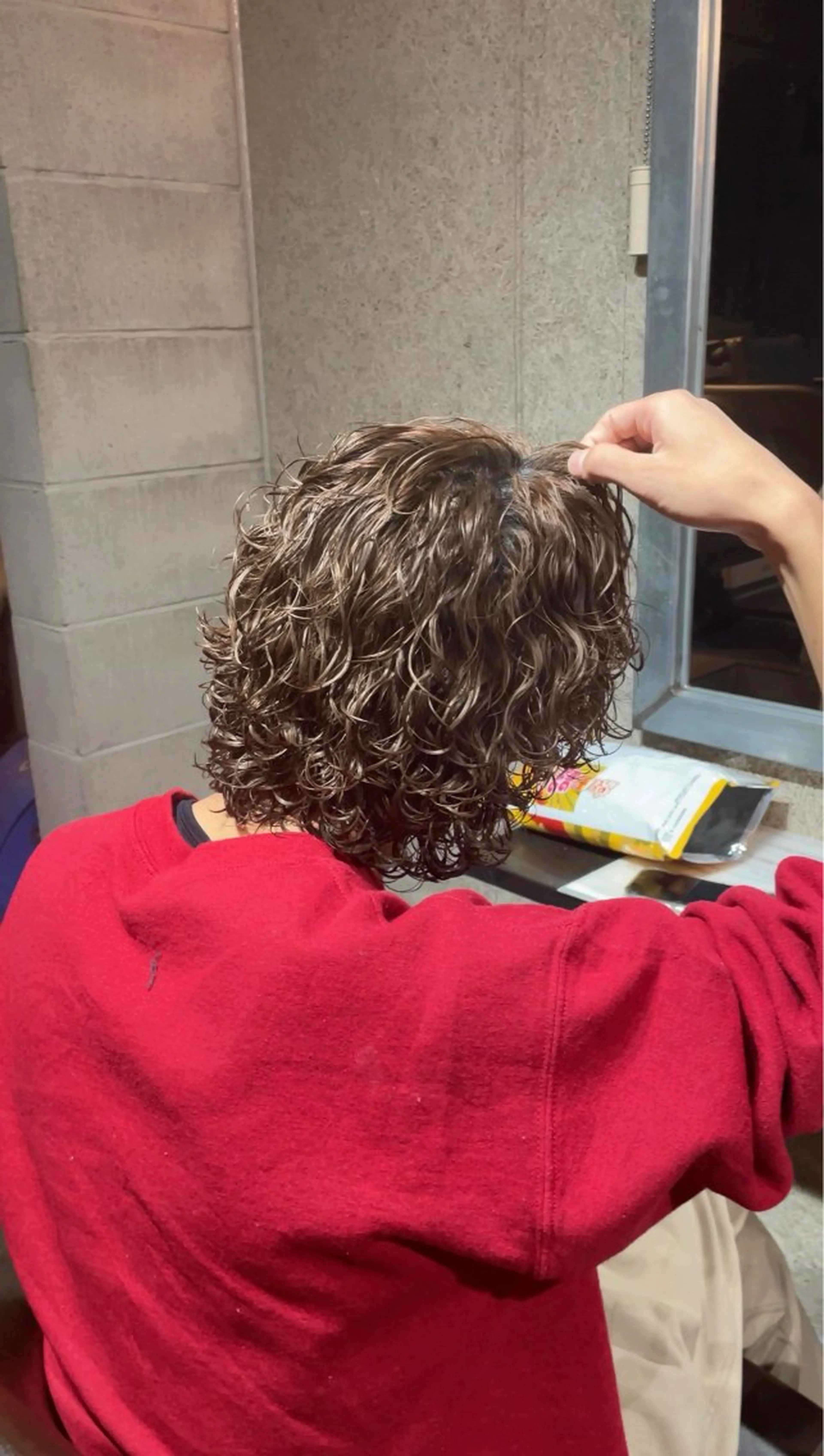 パーマ メンズ カット パーマ Litbyfifth 前里花鈴のヘアスタイル