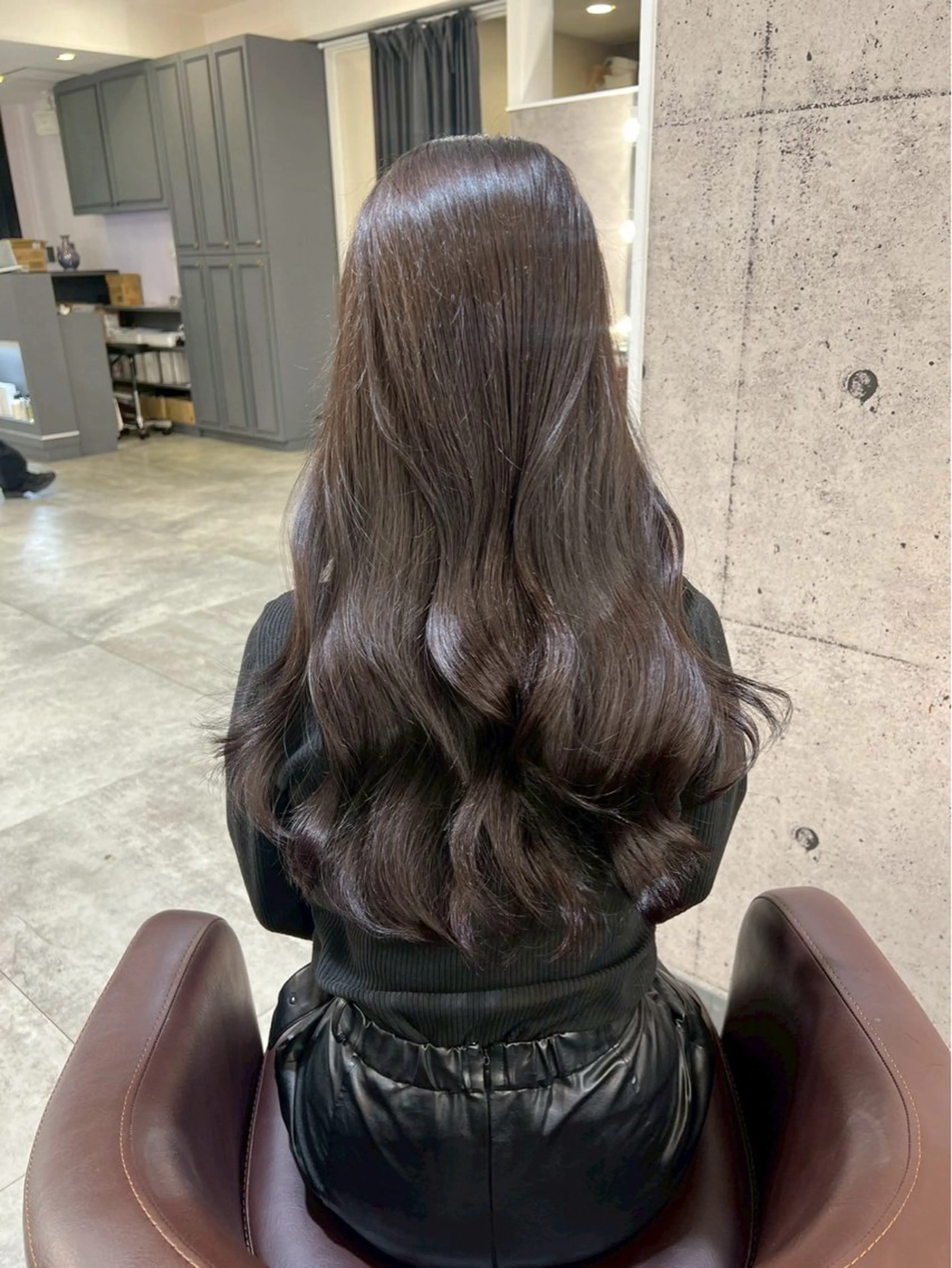 セミロング 髪質改善 Noe心斎橋店のヘアスタイル