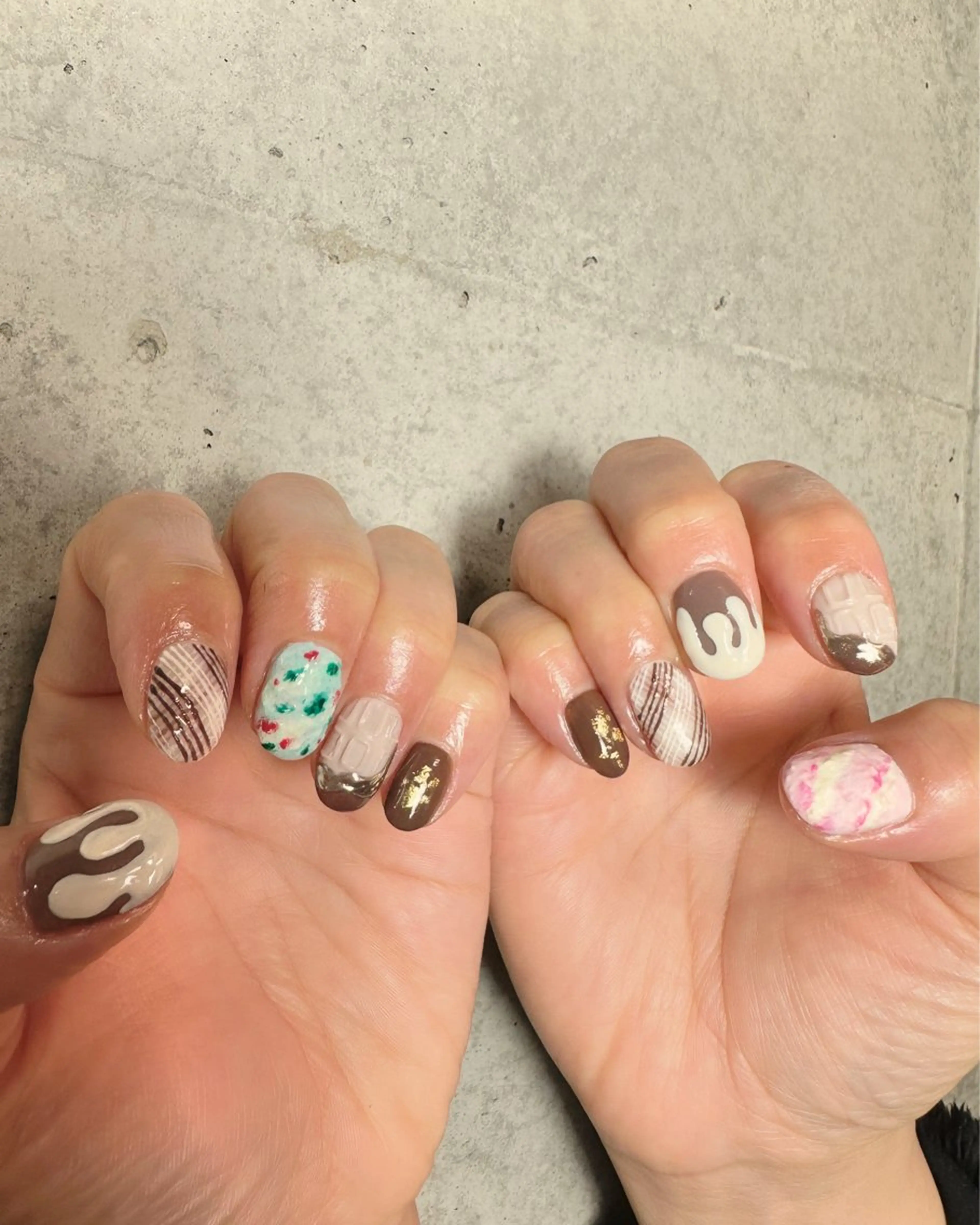 ネイル バレンタイン ハンドネイル en nail MEGUMIのネイルデザイン