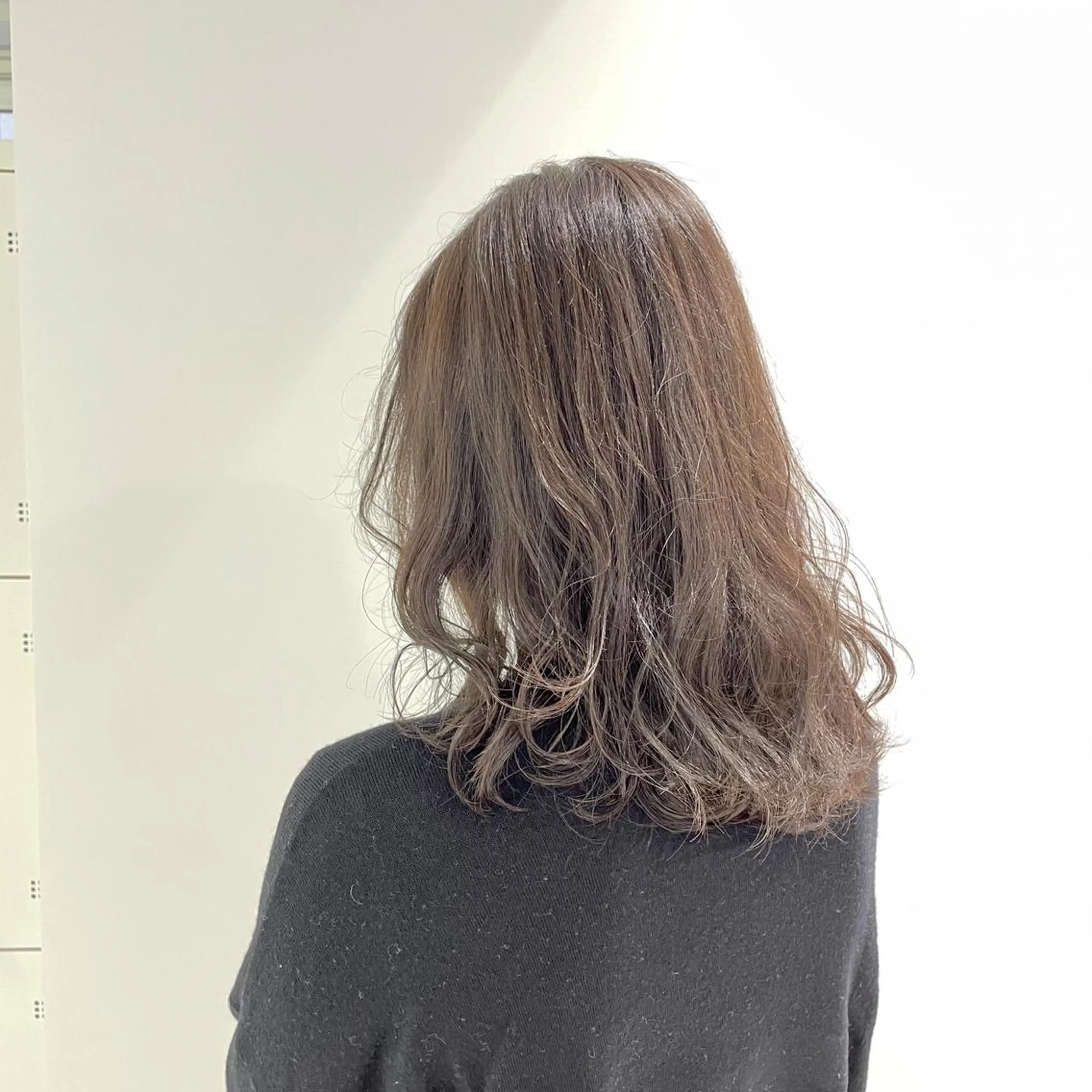 セミロング カラー ヘアカラー トリートメント ヘアセット I'S.横浜所属・赤み消しカラー 🍀JUNKIのヘアスタイル