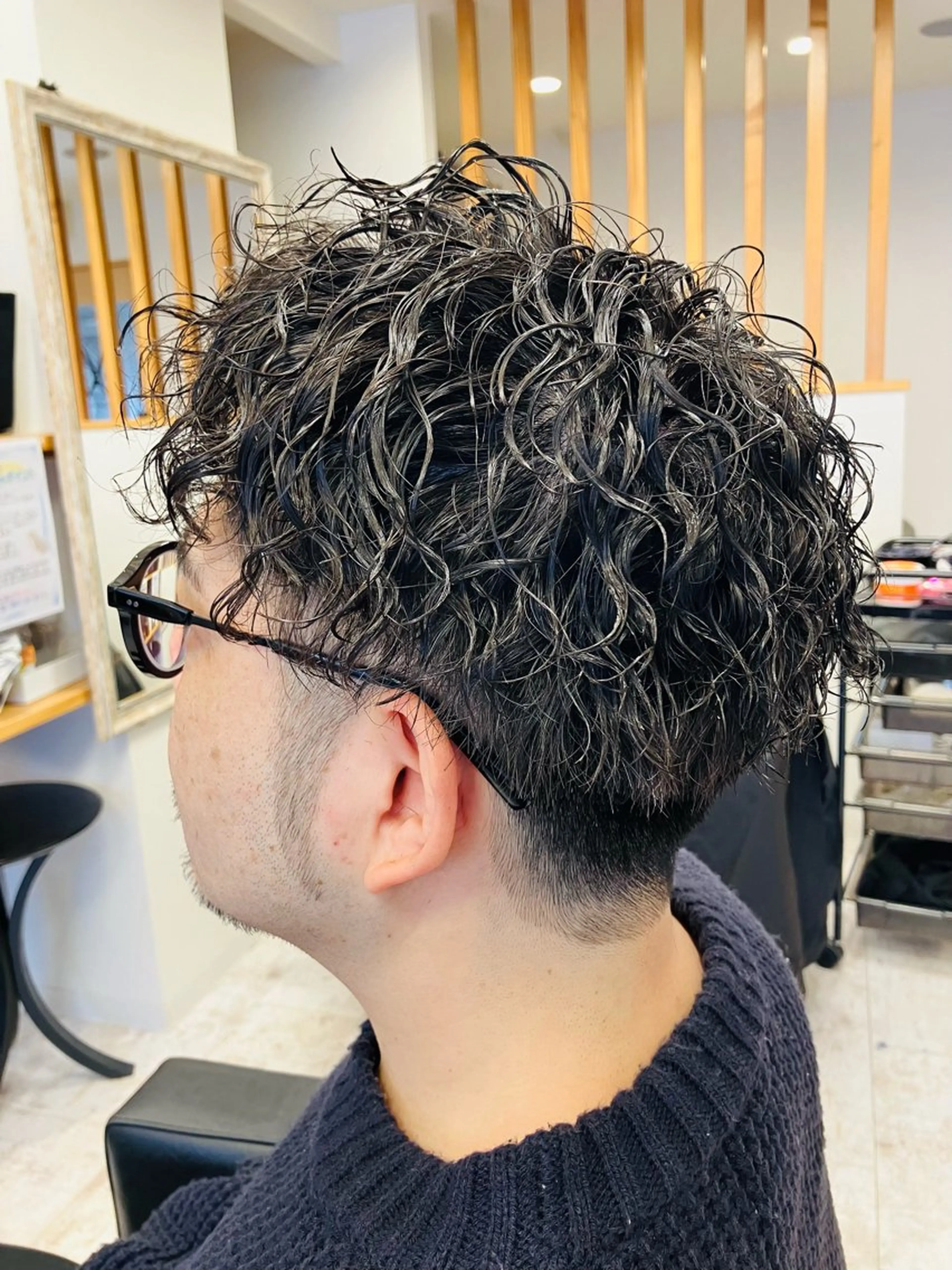 パーマ メンズ カット パーマ メンズ特化/パーマ/ フェードWATARUのヘアスタイル