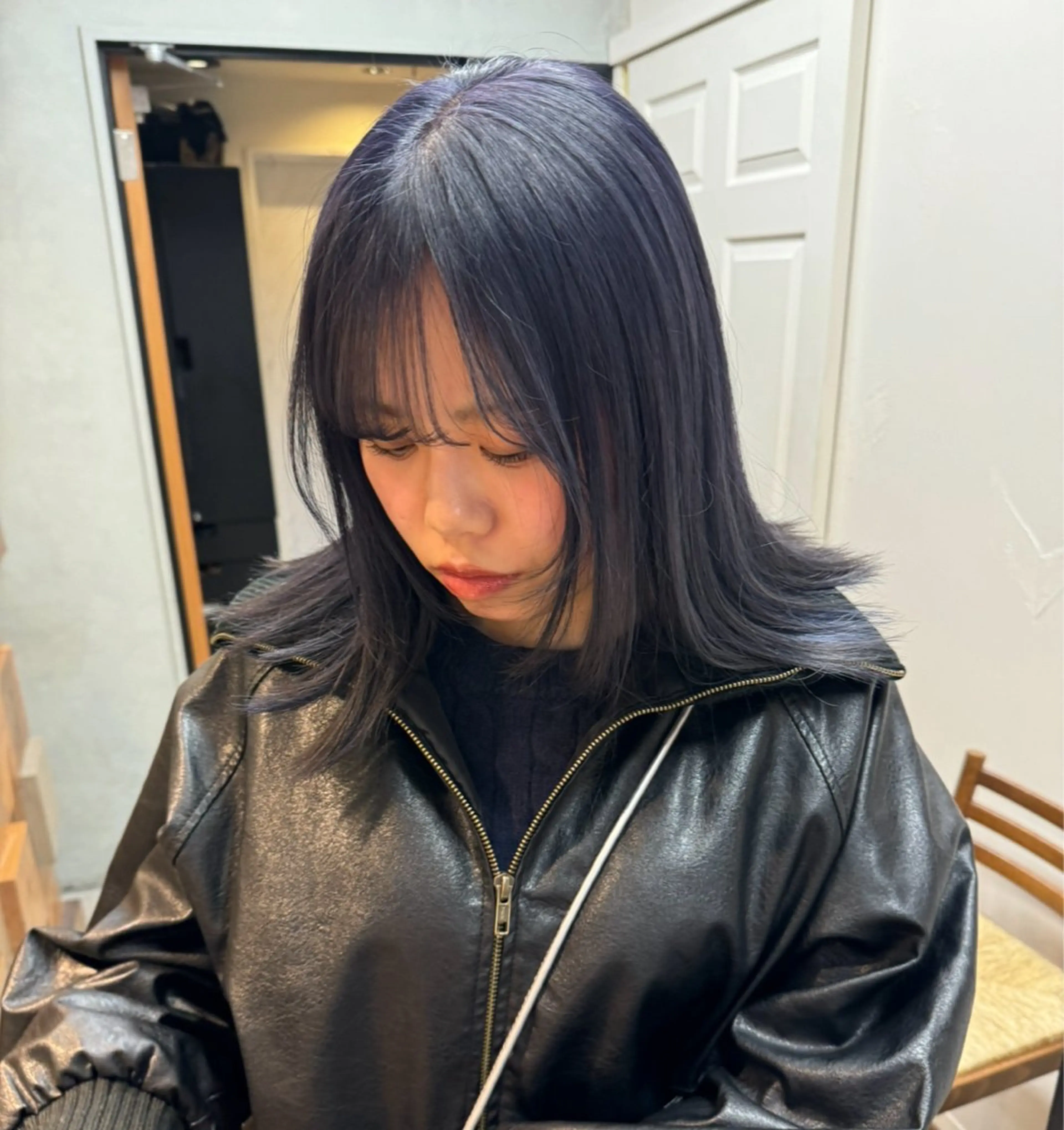 セミロング カラー ヘアカラー 透明感カラー ☆akoのヘアスタイル