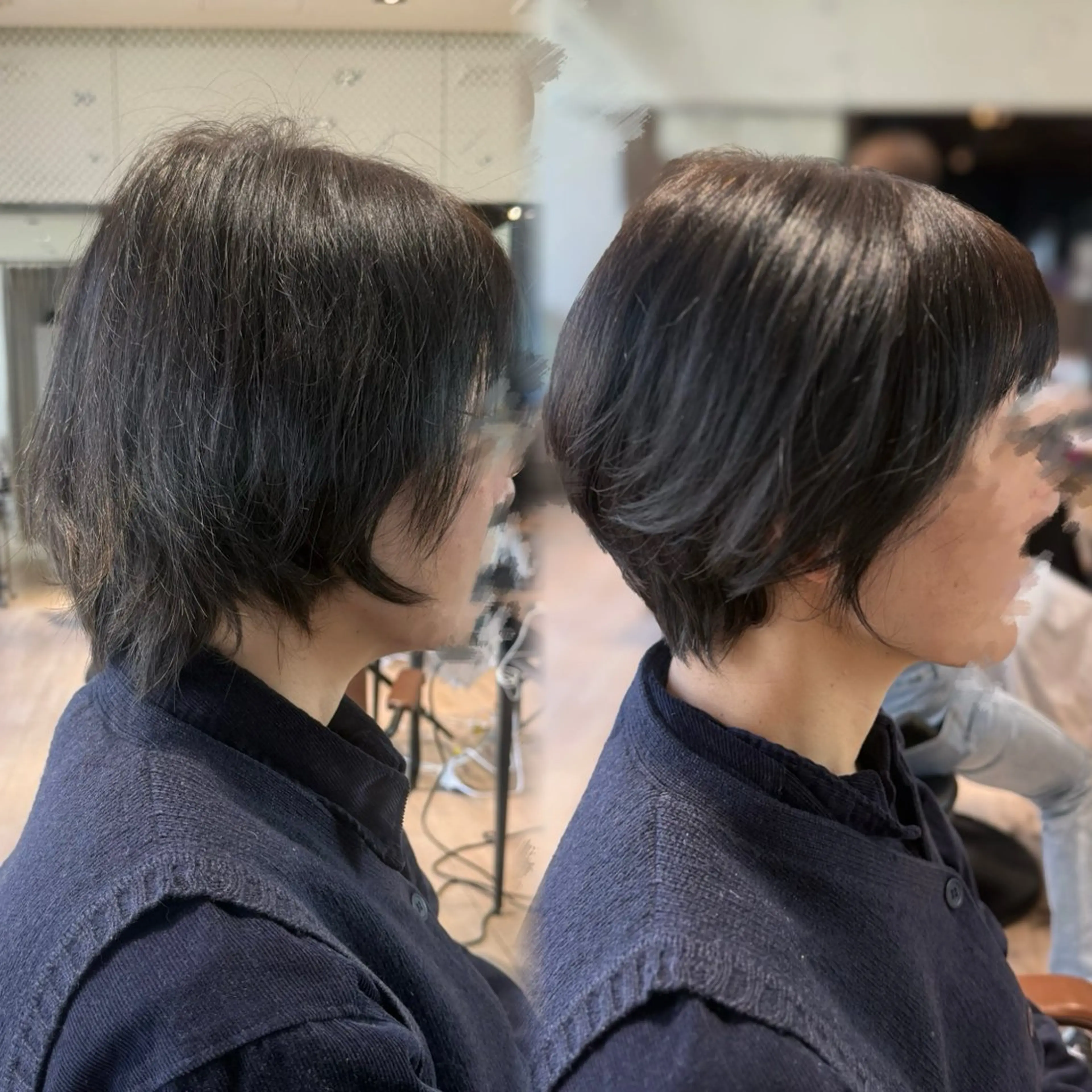 ショート カット ヘアカラー トリートメント 内田 志乃のヘアスタイル