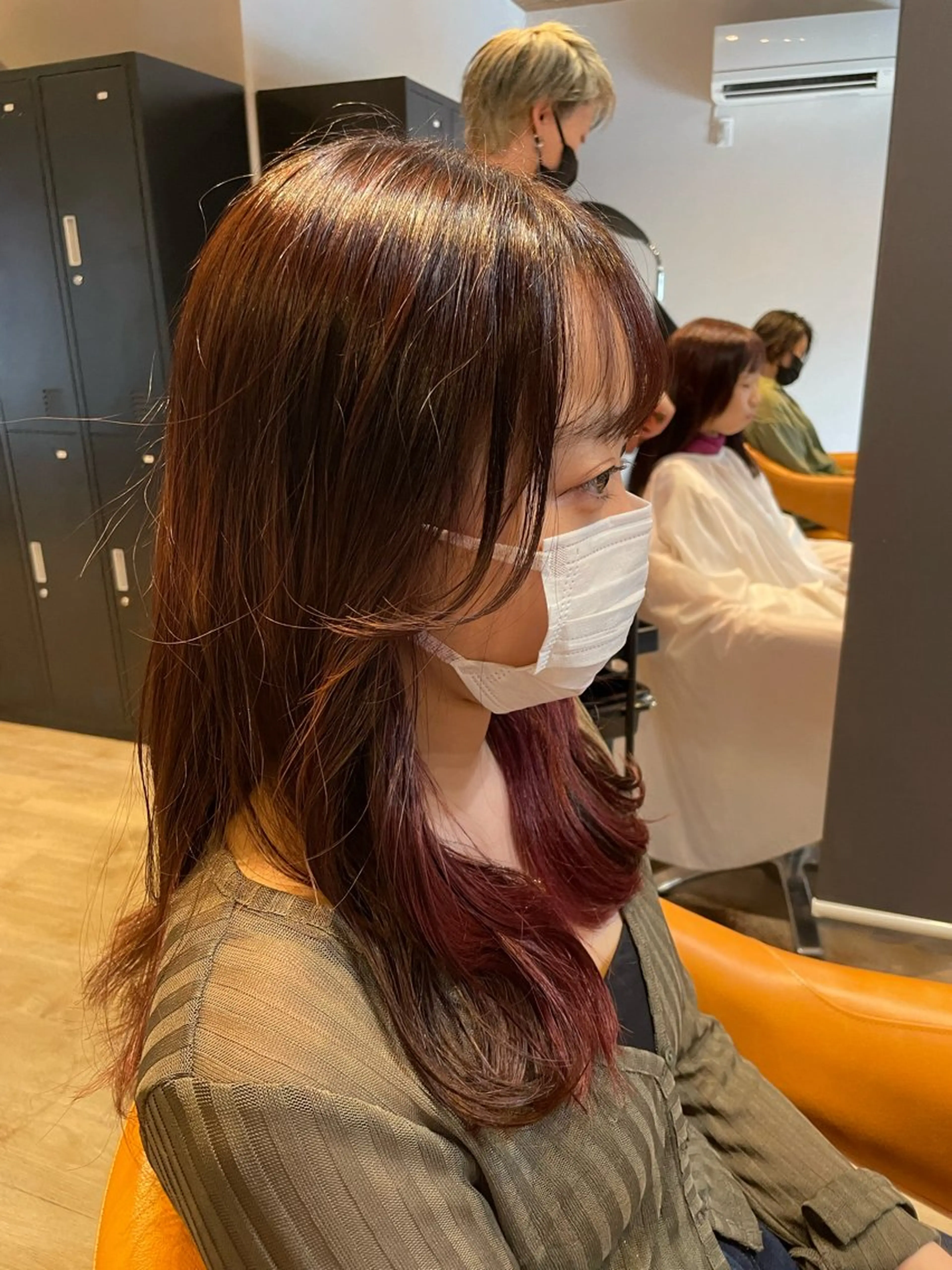 ミディアム カラー インナーカラー ヘアカラー 髪質改善/ブリーチ 田代 龍我のヘアスタイル