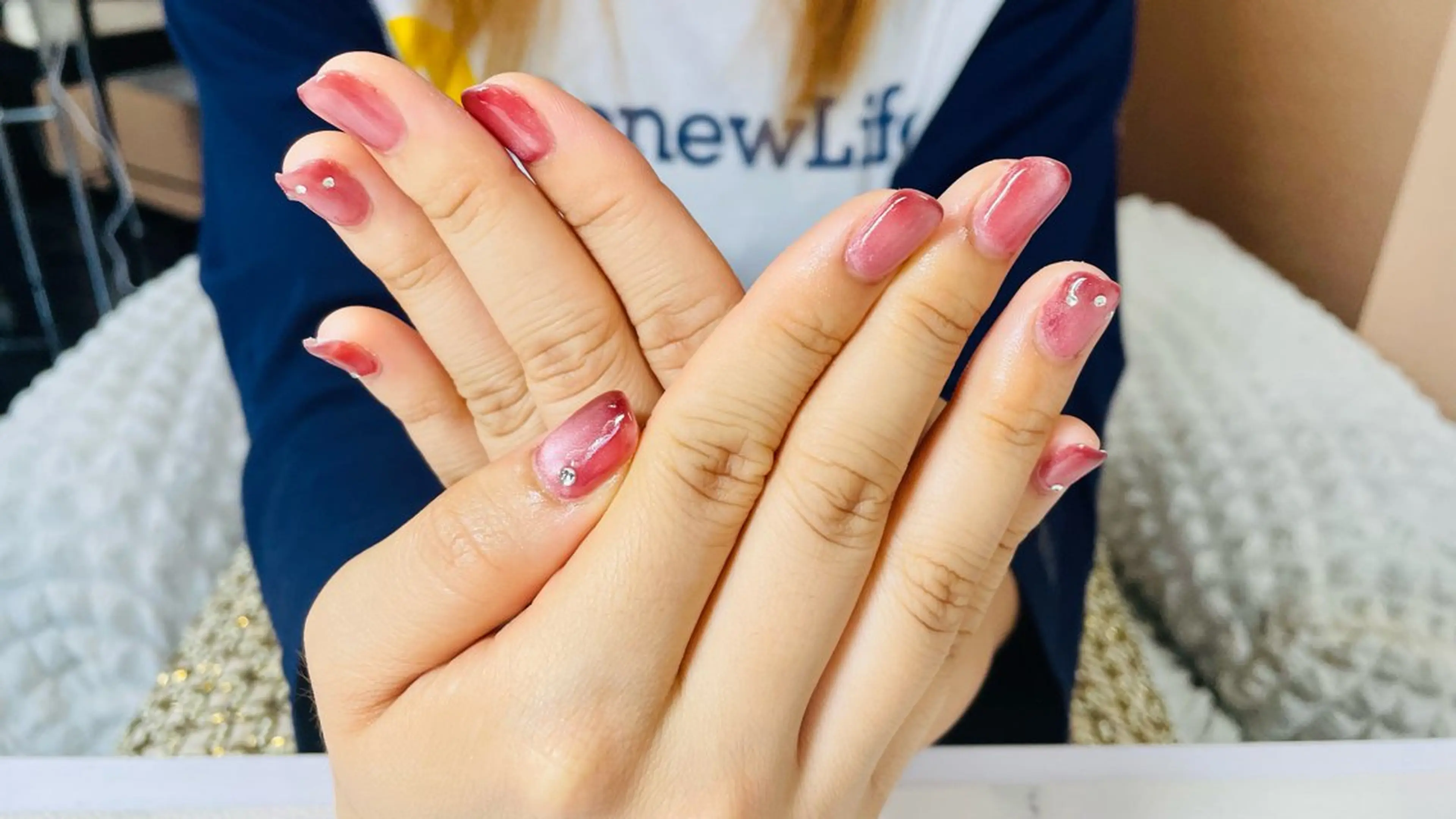 ネイル ストーンネイル ハンドネイル Marinail 高円寺Momoのネイルデザイン