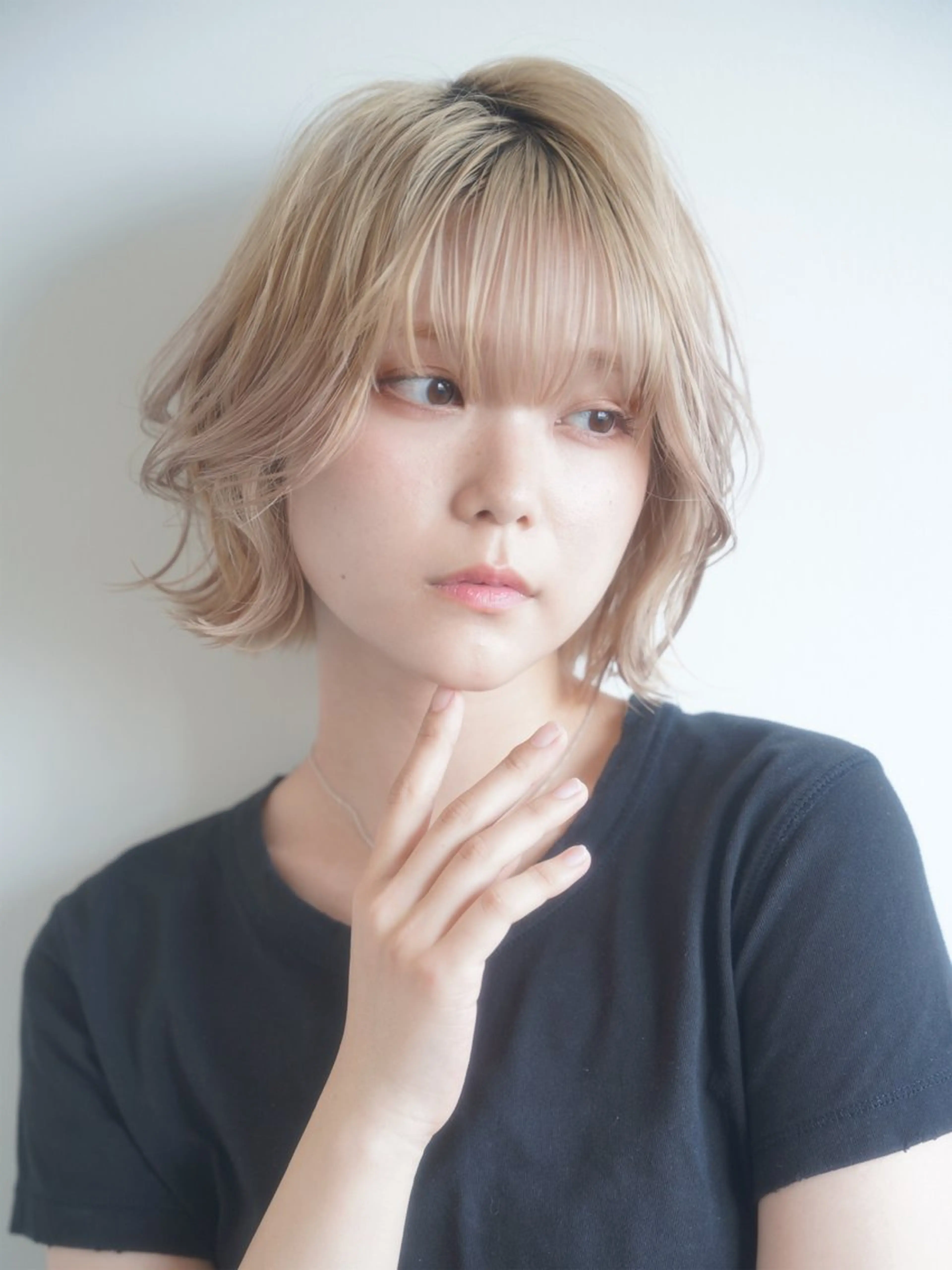 ミディアム カット ヘアカラー 💎髪質改善💎艶髪 💎ブリーチ💎津村のヘアスタイル
