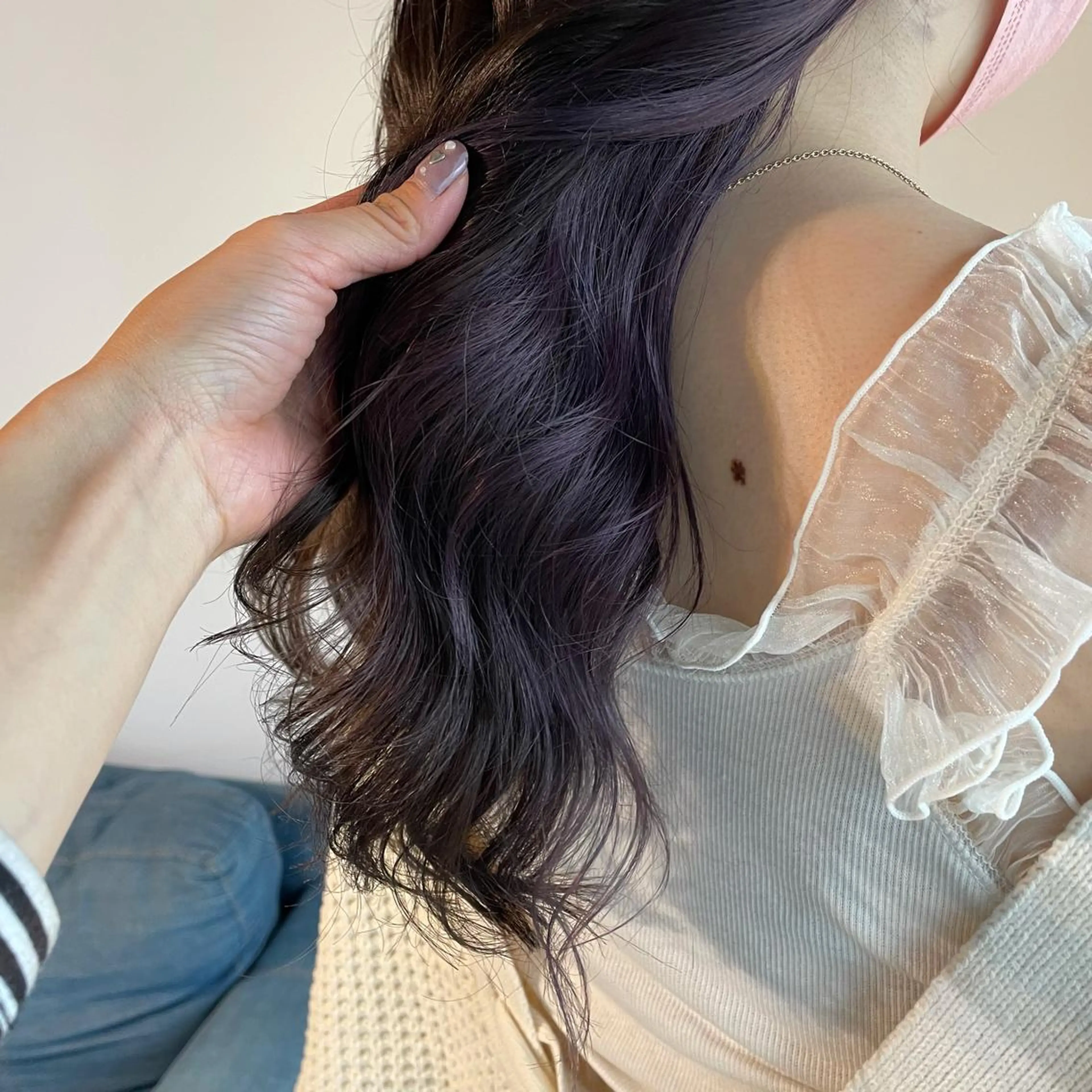 ロング カラー ヘアアレンジ マツエク・マツパ 透明感カラー/推しカ ラー☁️JURAのヘアスタイル