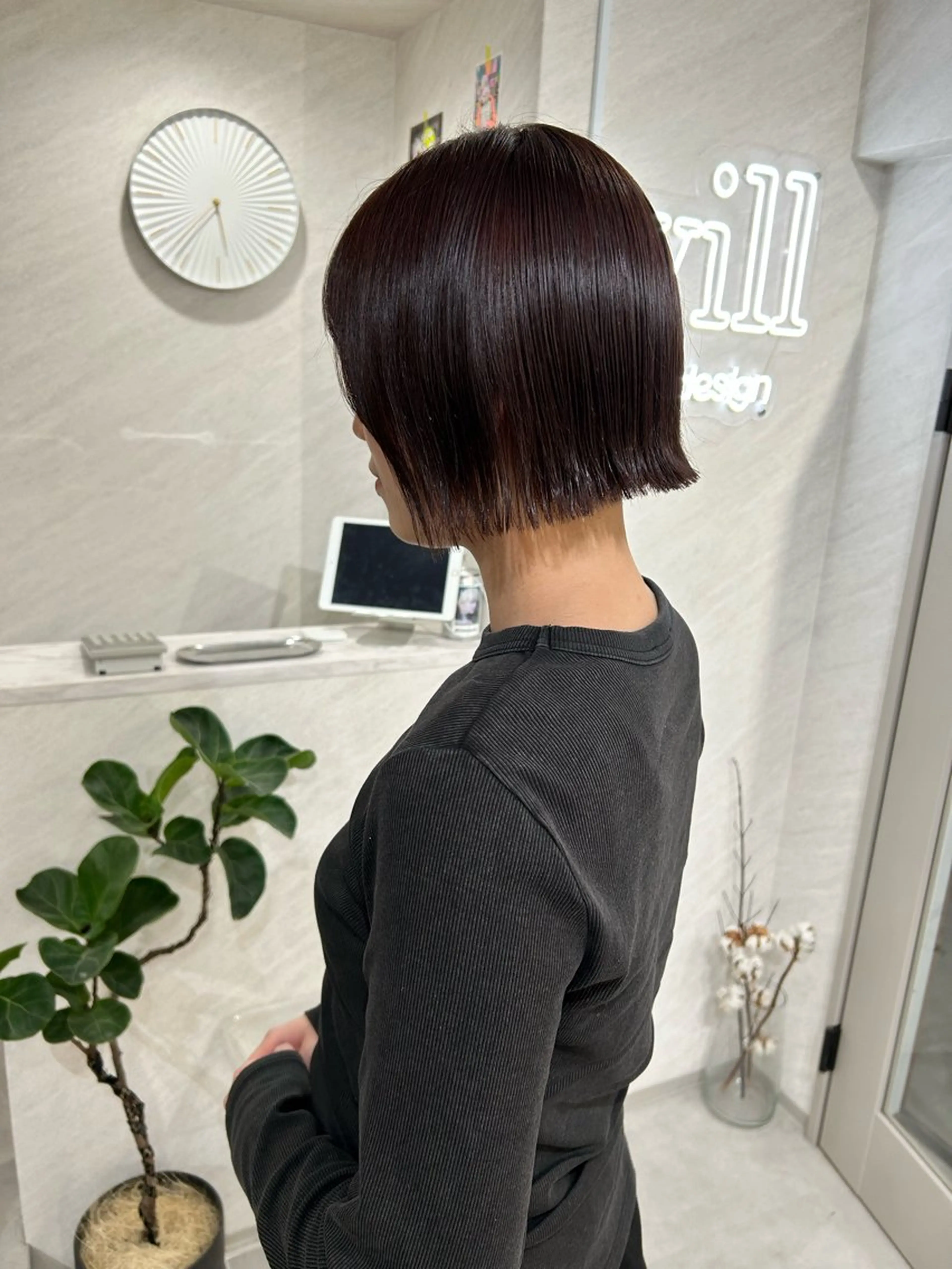 ミディアム カラー ヘアカラー 髪質改善will hairdesignのヘアスタイル