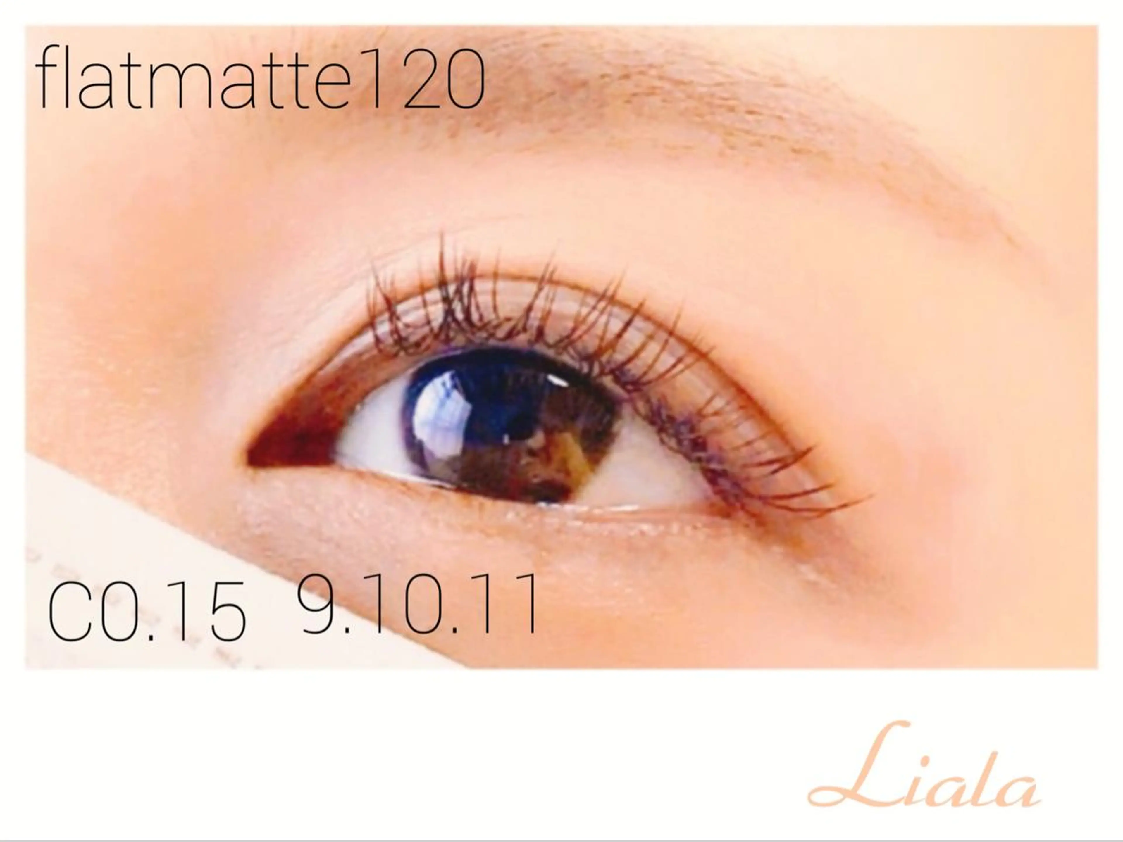マツエク・マツパ フラットラッシュ eyelash Lialaのマツエク・マツパデザイン