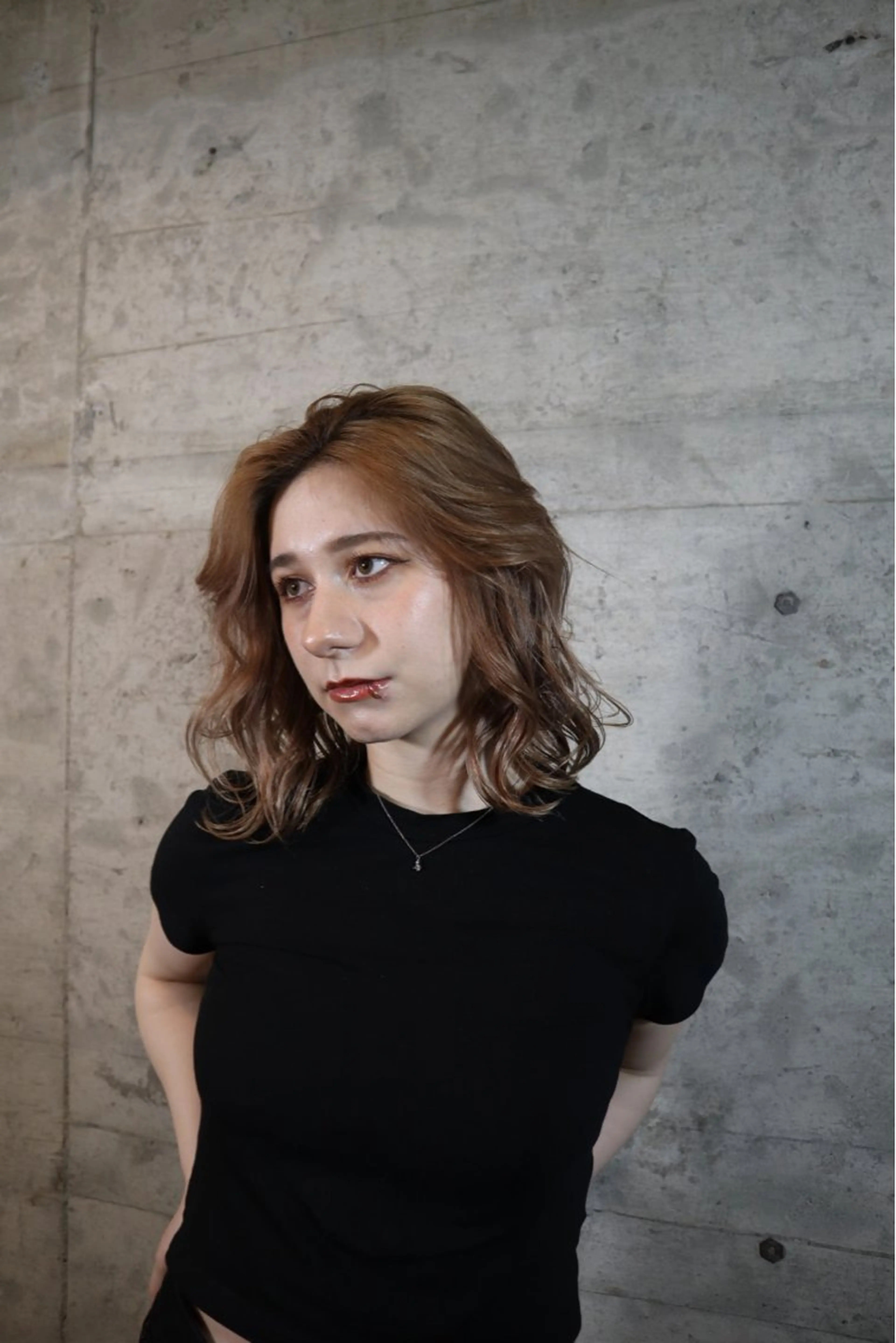 セミロング カラー 池谷 玲哉のヘアスタイル