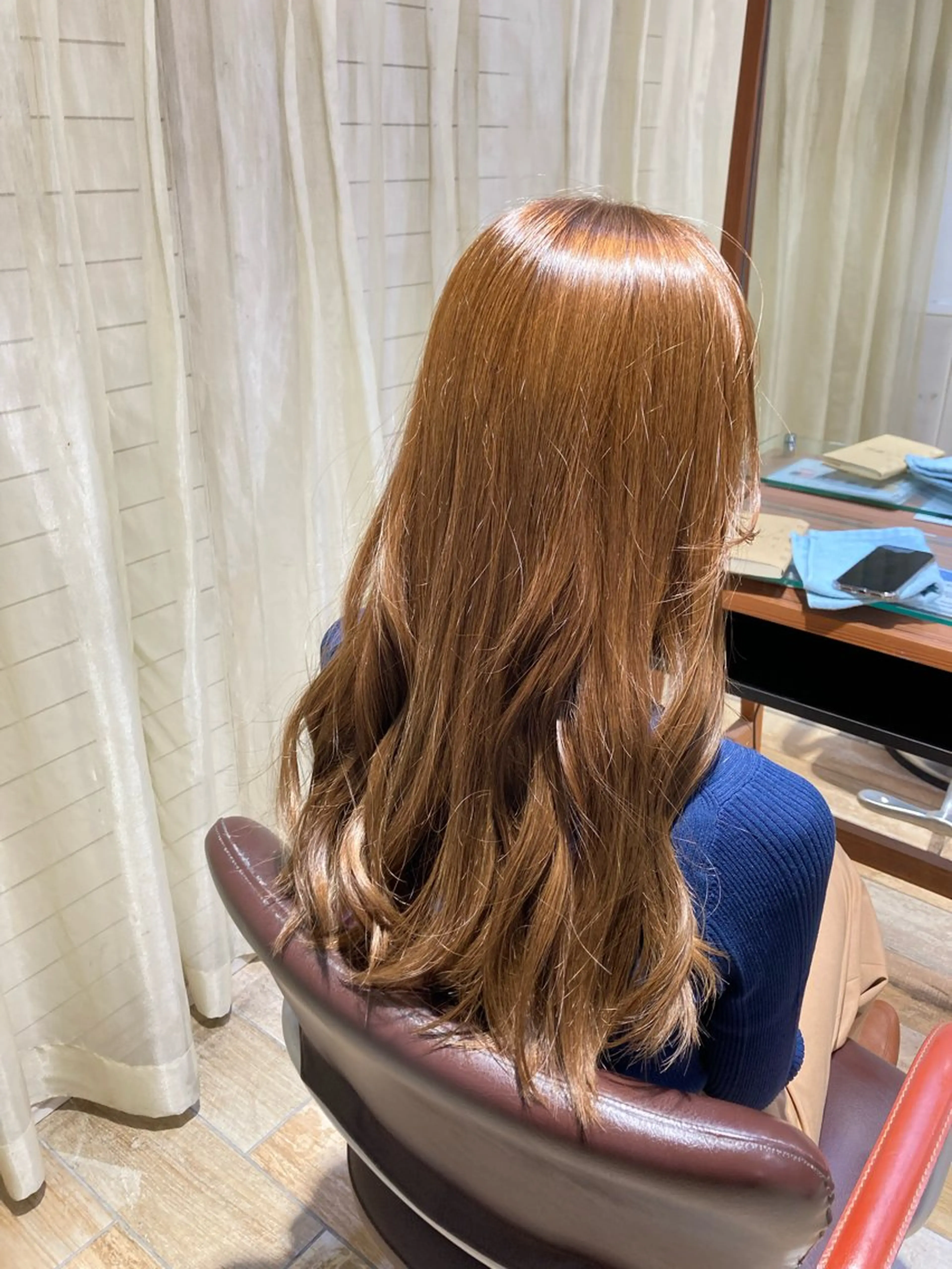 ロング カラー ブリーチ ハイトーンカラー ブリーチなしカラー 🫧ゆうき🪽 髪質改善/ハイライトのヘアスタイル