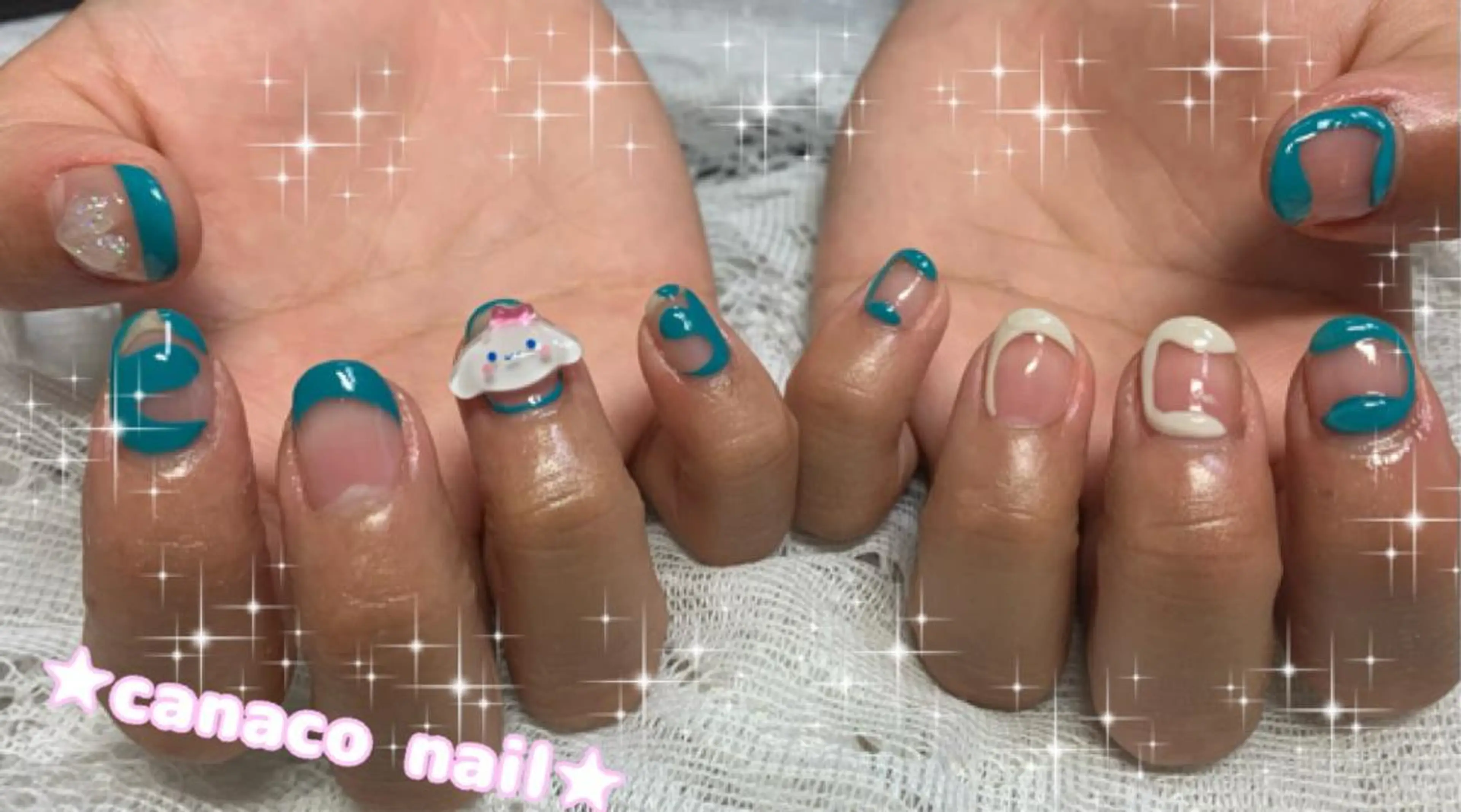 ネイル アートネイル ジェルネイル パラジェル ぷっくりネイル ストーンネイル ハンドネイル ハンドケア Felice所属・ベテランネイル cnc  nailのネイルデザイン