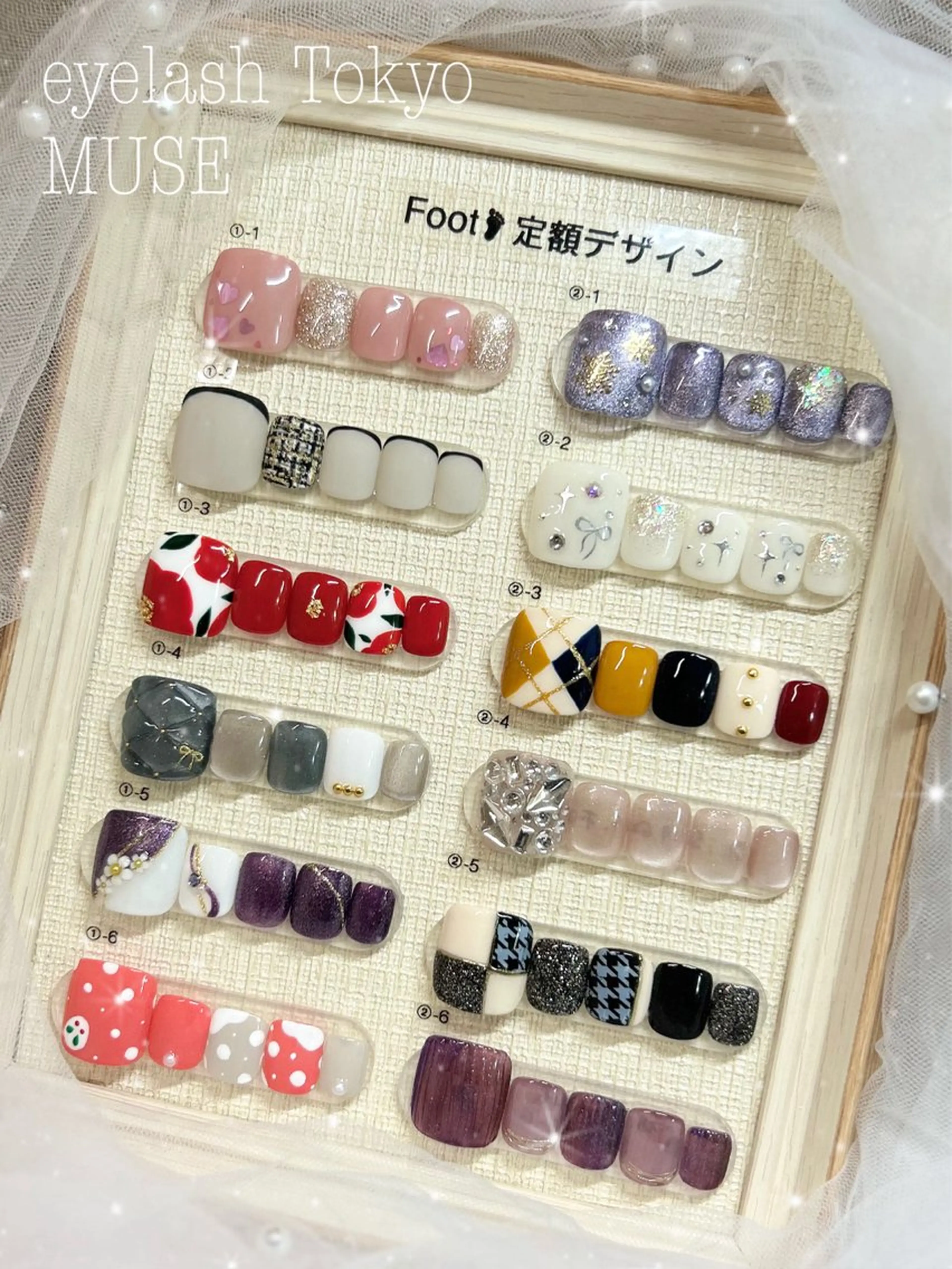 ネイル フットネイル ツイードネイル 冬ネイル tanaka ◡̈のネイルデザイン