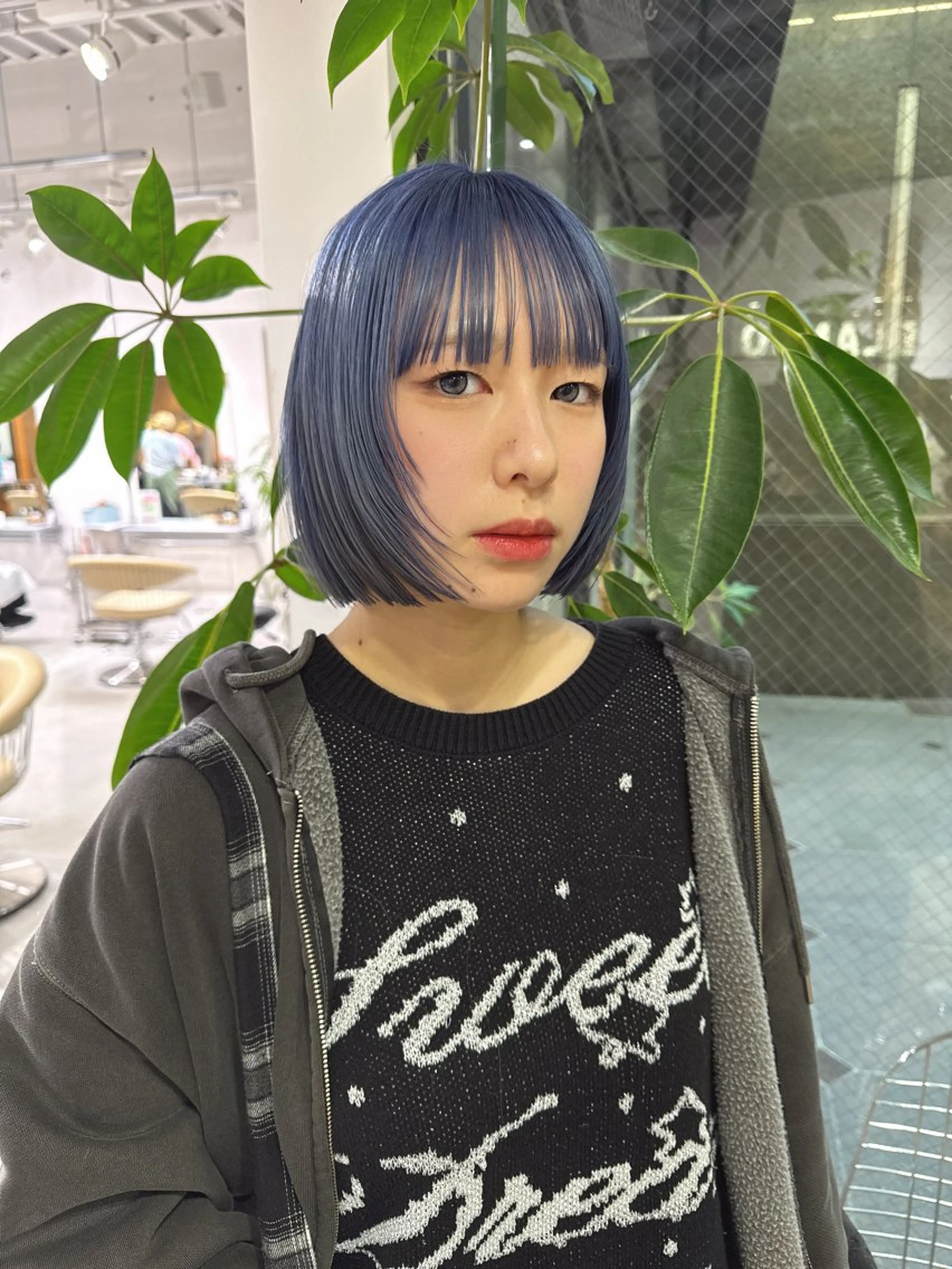 ミディアム カラー ヘアカラー ハイライト/デザイン /綾華のヘアスタイル