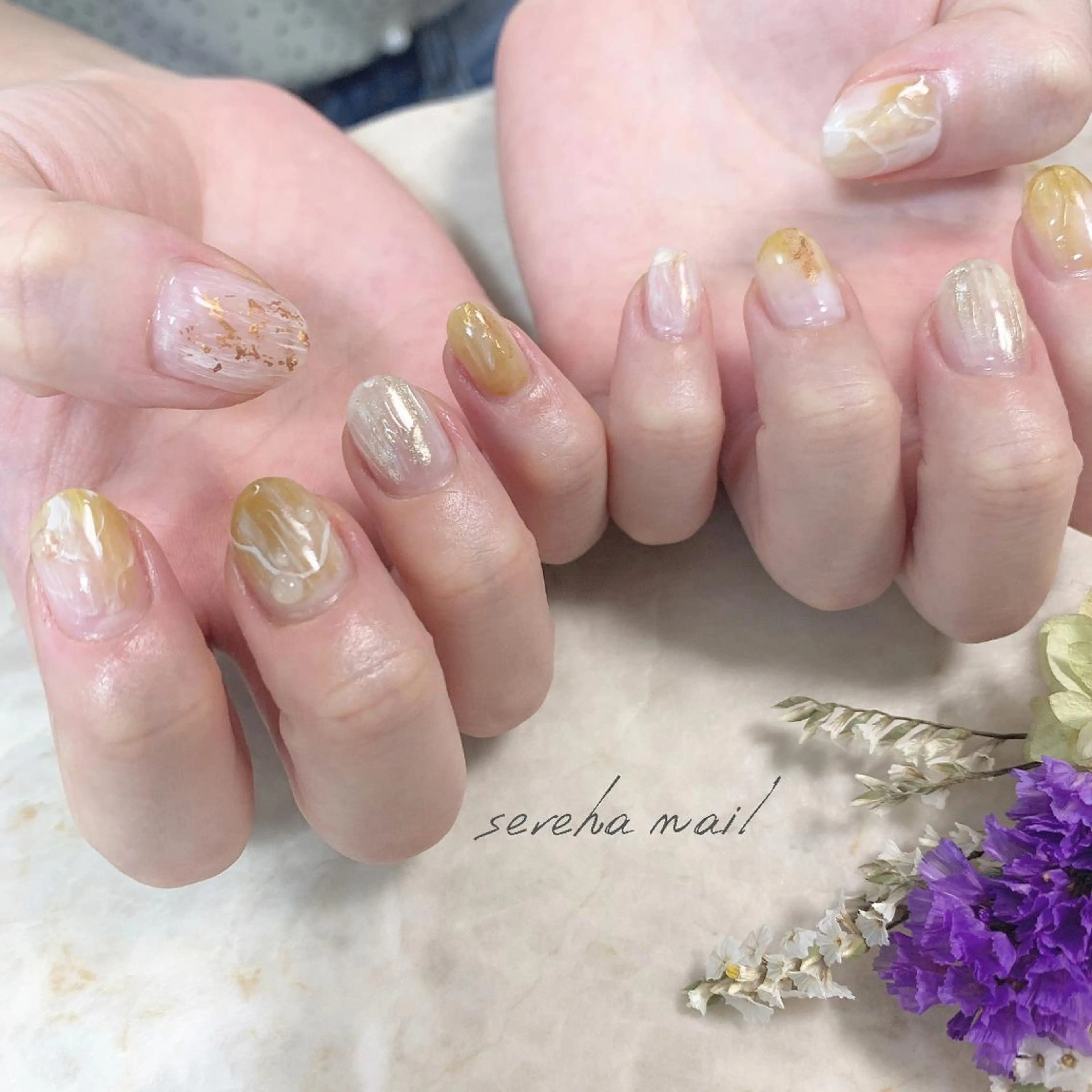 ネイル ニュアンスネイル sereha nailのネイルデザイン