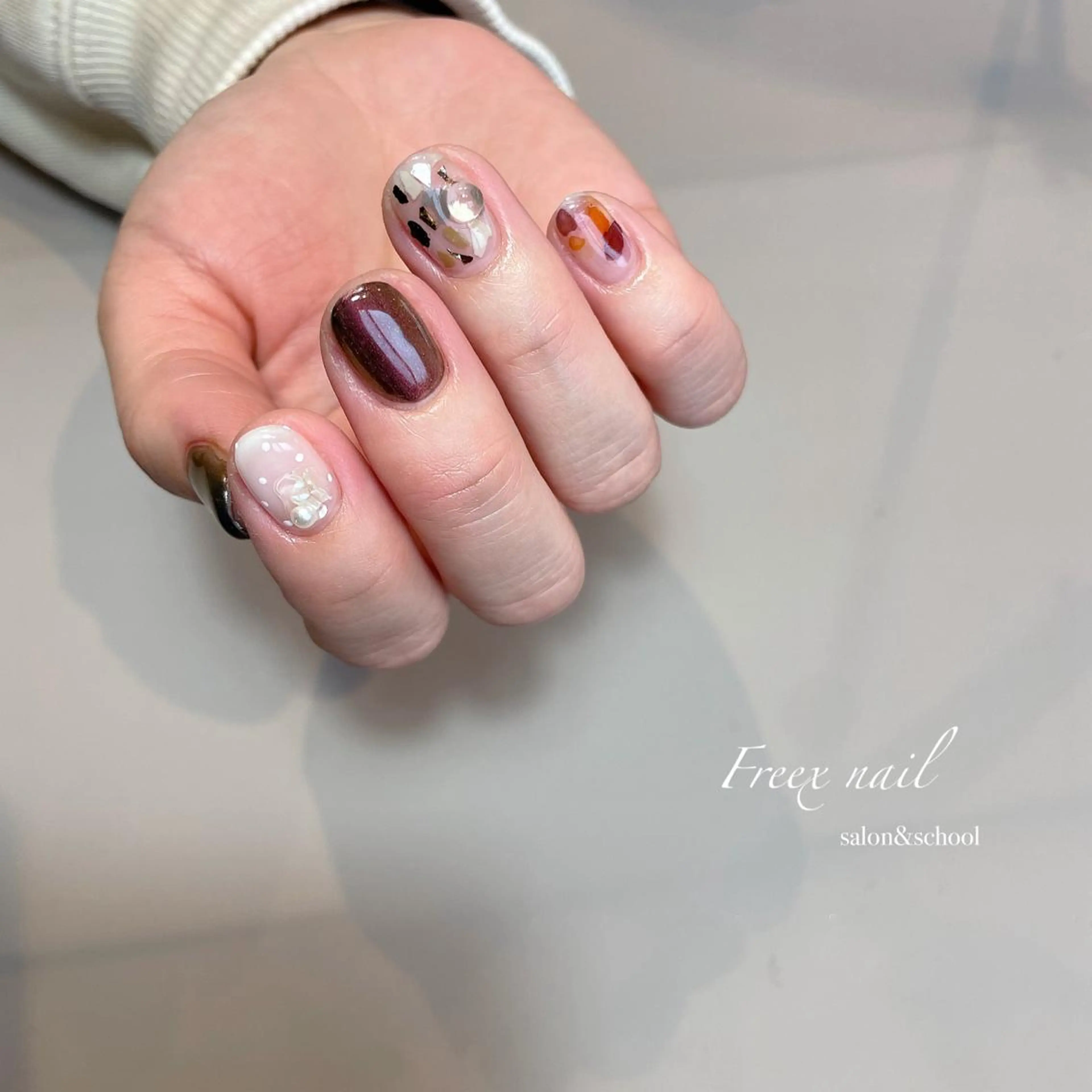 ネイル ハンドネイル ハンドケア Freex nail所属・freex nail /ニュアンス/個性派のネイルデザイン