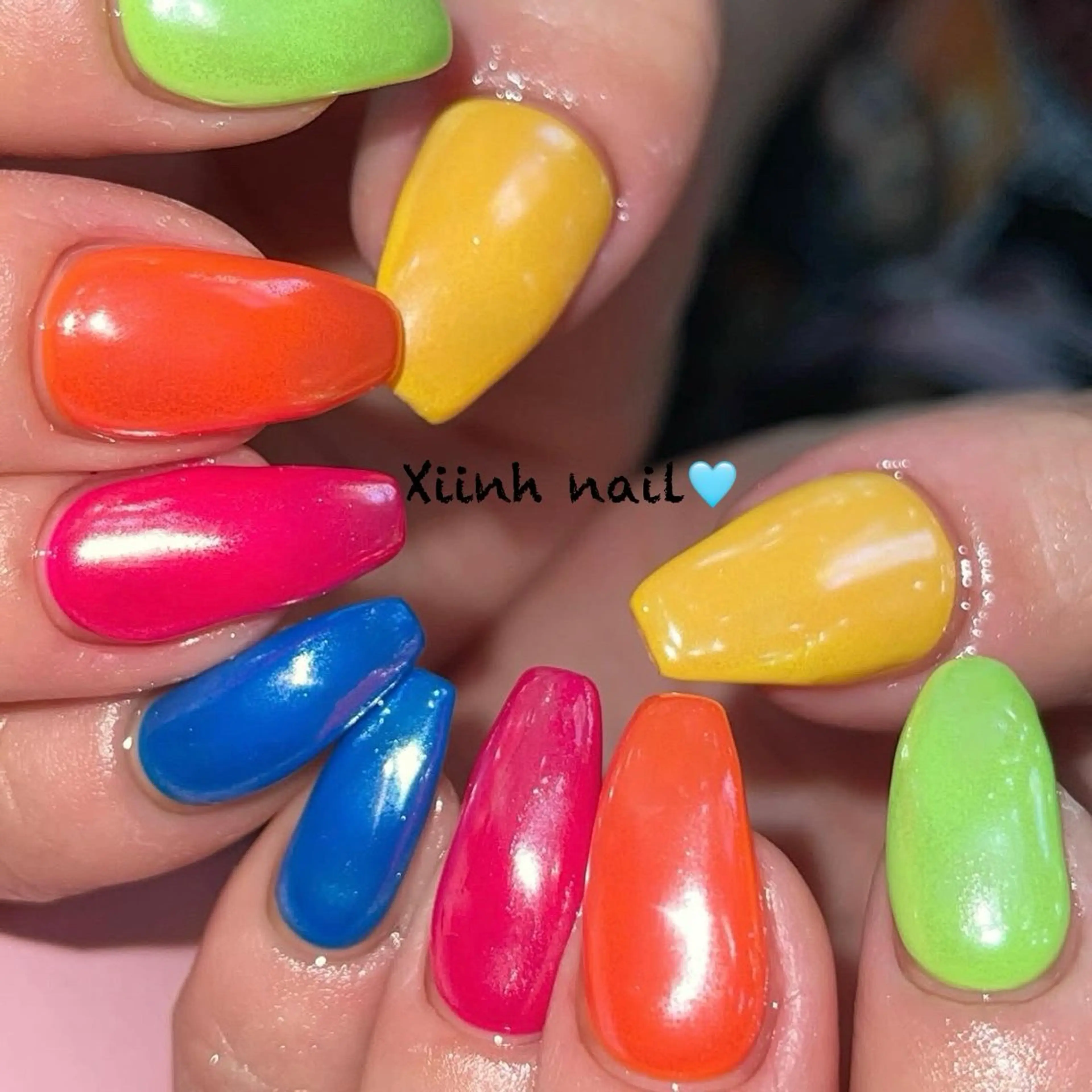 ネイル チークネイル 桜ネイル フットネイル フレンチネイル ジェルネイル ハンドネイル XIINH NAIL SALONのネイルデザイン