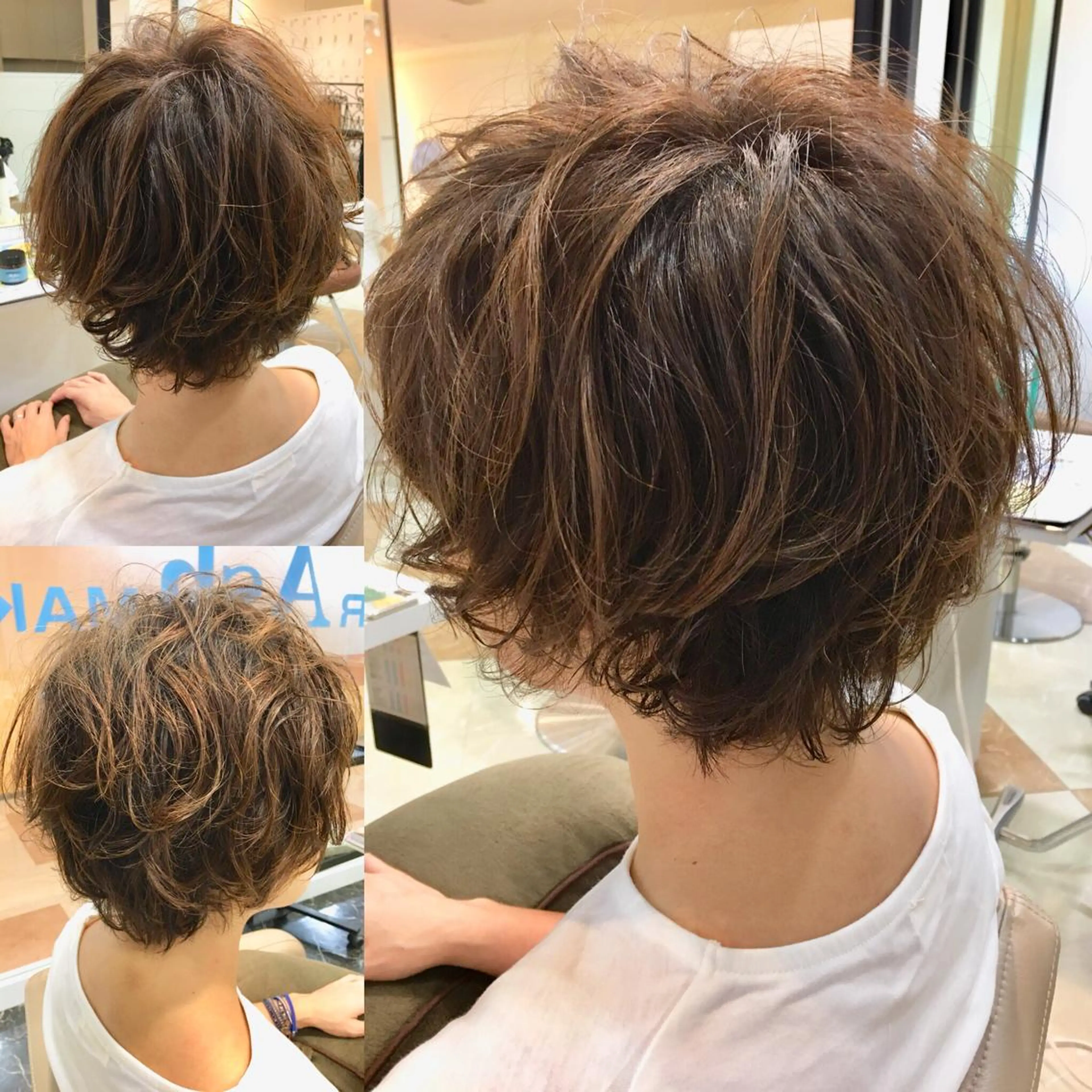 ショート ショートヘア カット パーマ トリートメント 髪質改善 阪口 雄佑のヘアスタイル