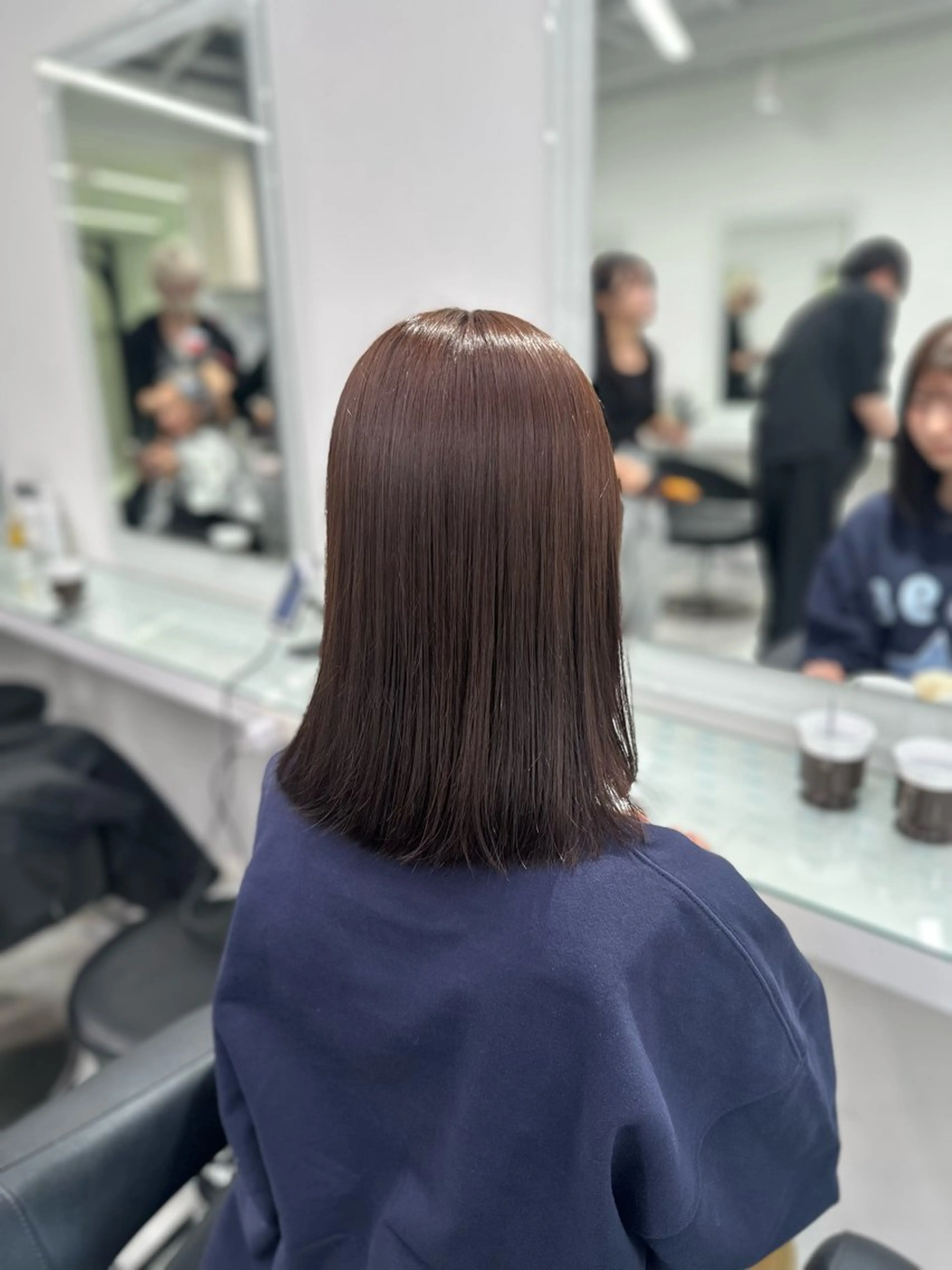 ミディアム カット ヘアカラー トリートメント 💖ベージュ💖 MEARIのヘアスタイル