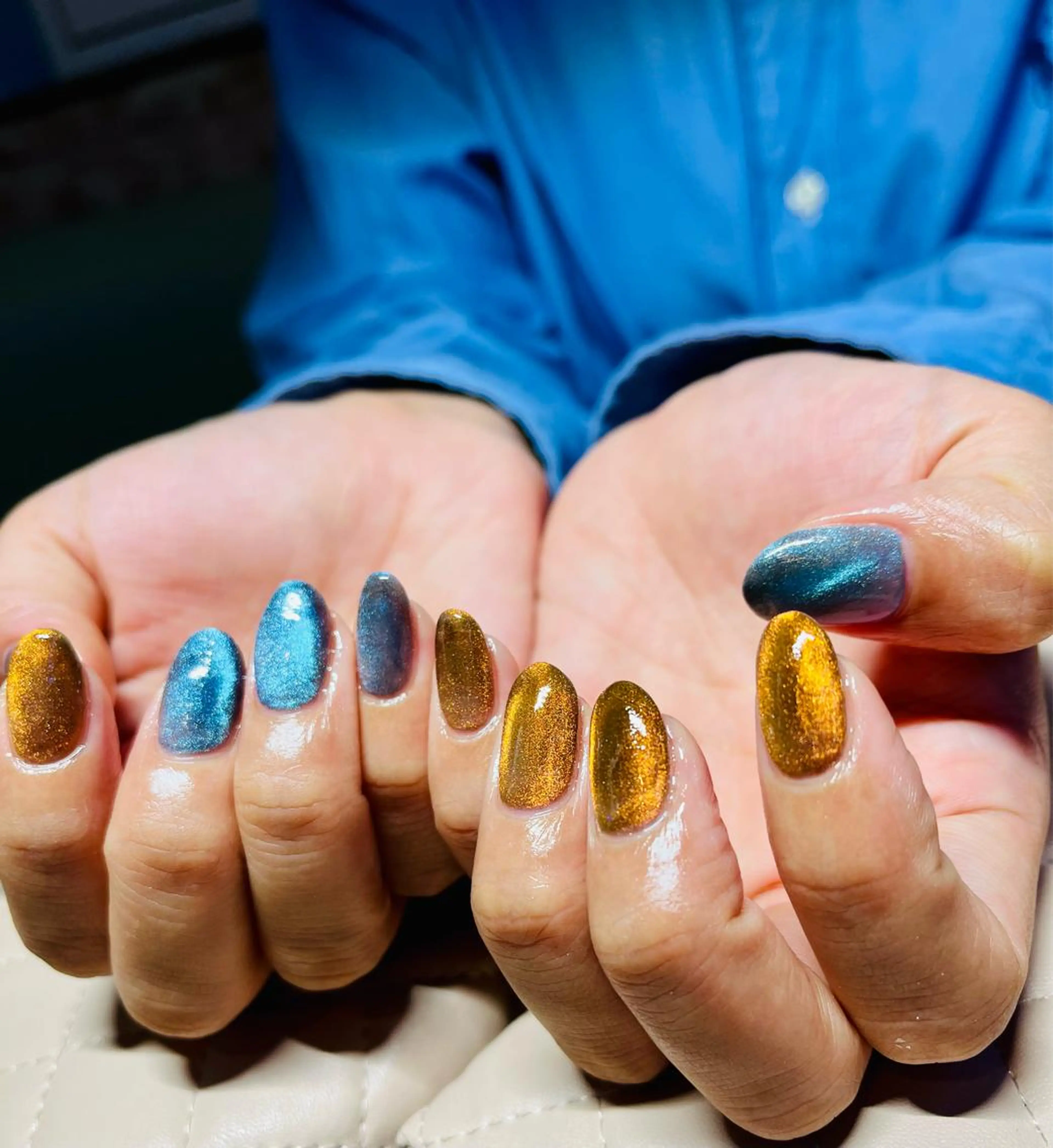 ネイル ハンドネイル goldgleams ちなのネイルデザイン