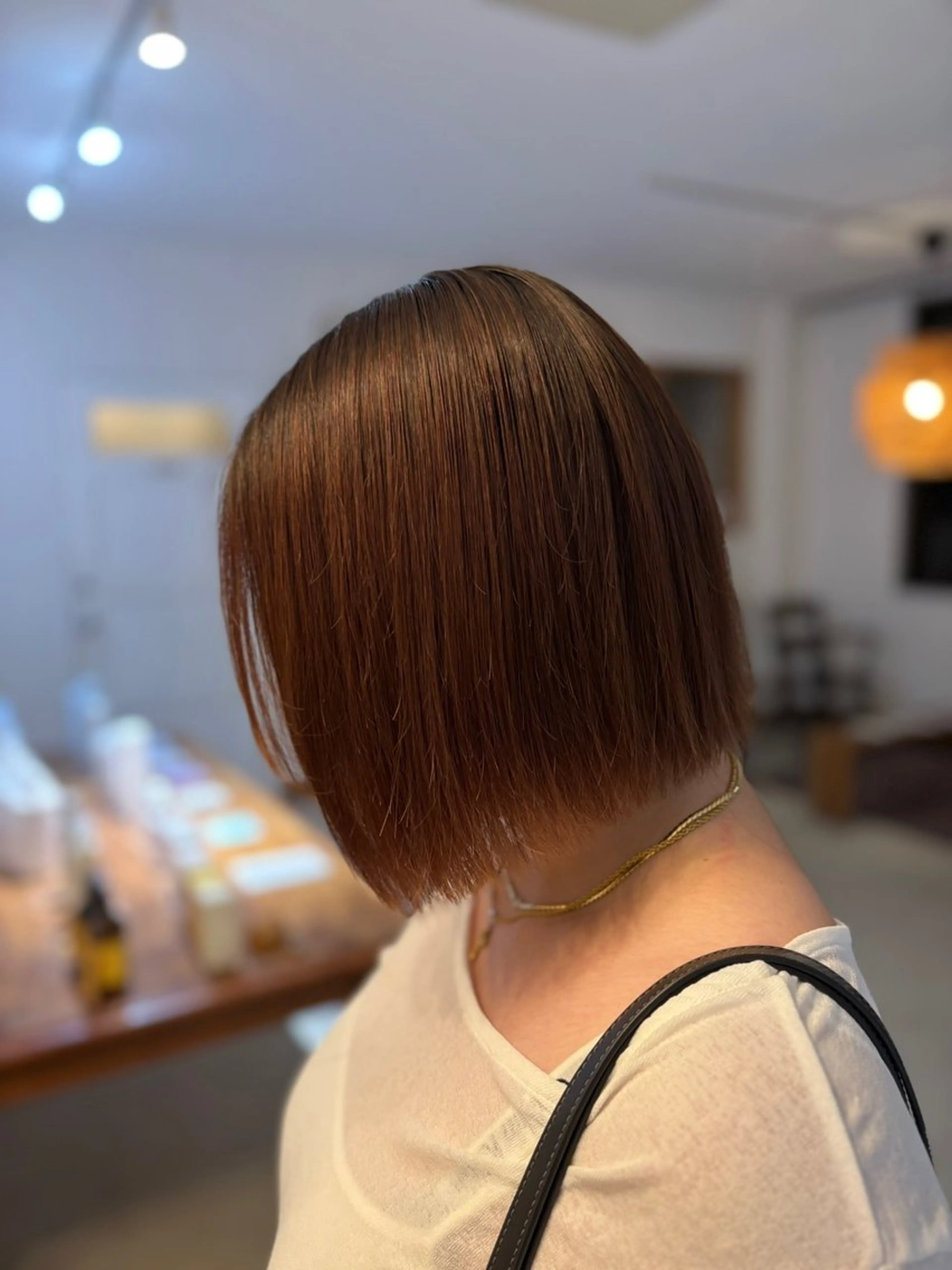 ミディアム パーマ 縮毛矯正 cyaco所属・ヤマノウチ アヤカのヘアスタイル