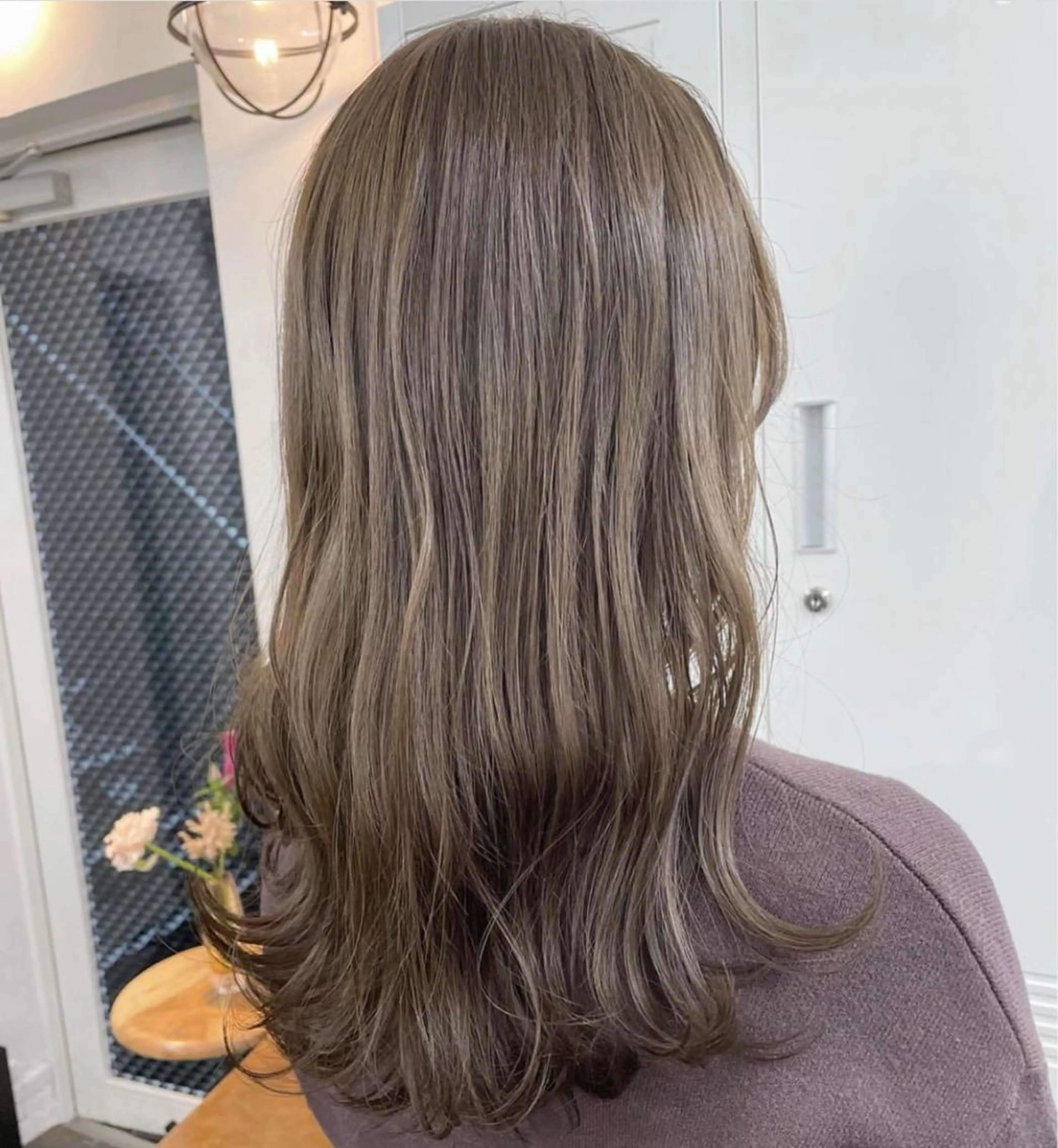 セミロング ヘアカラー トリートメント 🌼たけや みのり🌿のヘアスタイル