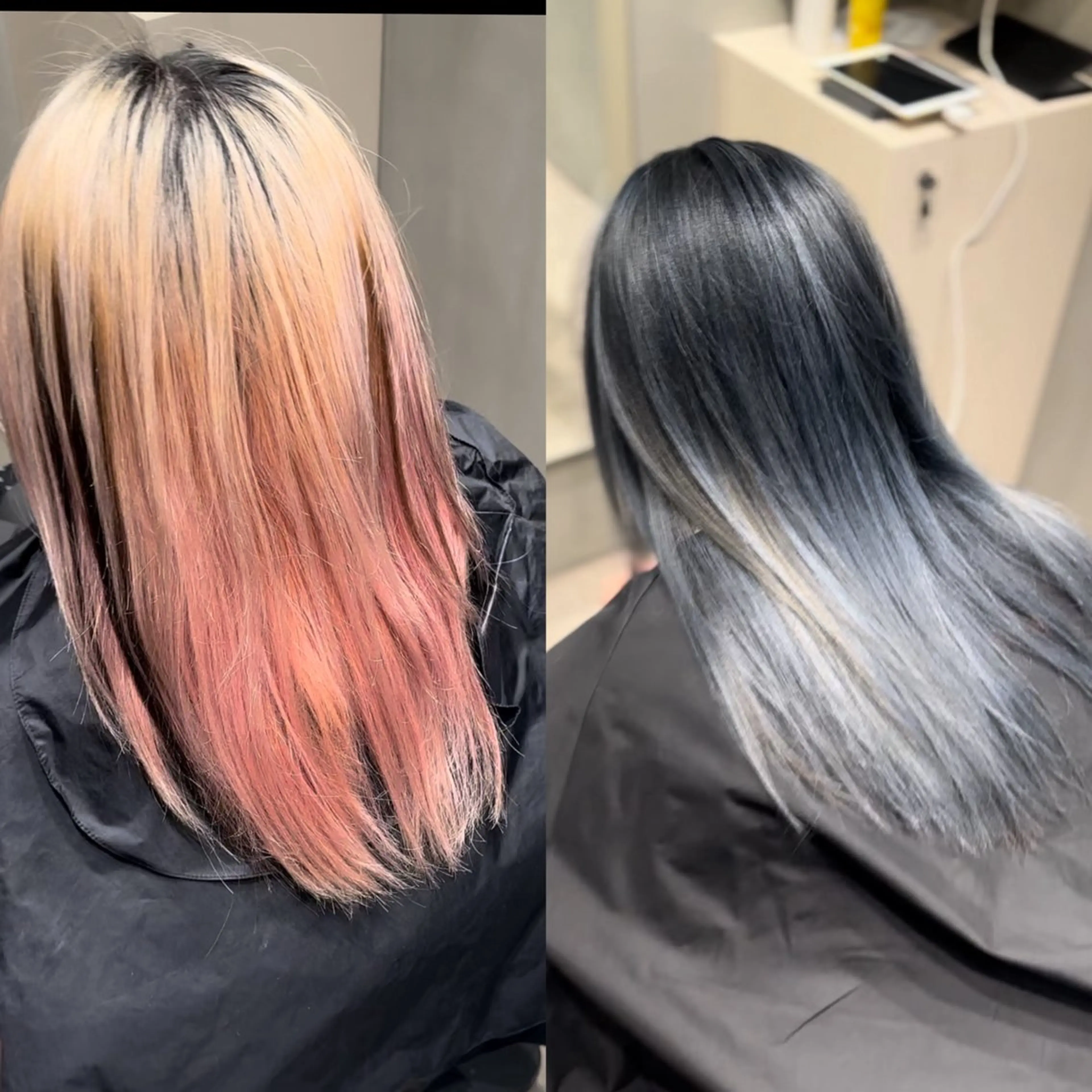 ロング カラー シルバー ヘアカラー メンズバレイヤージュ /町田木村悠月のヘアスタイル