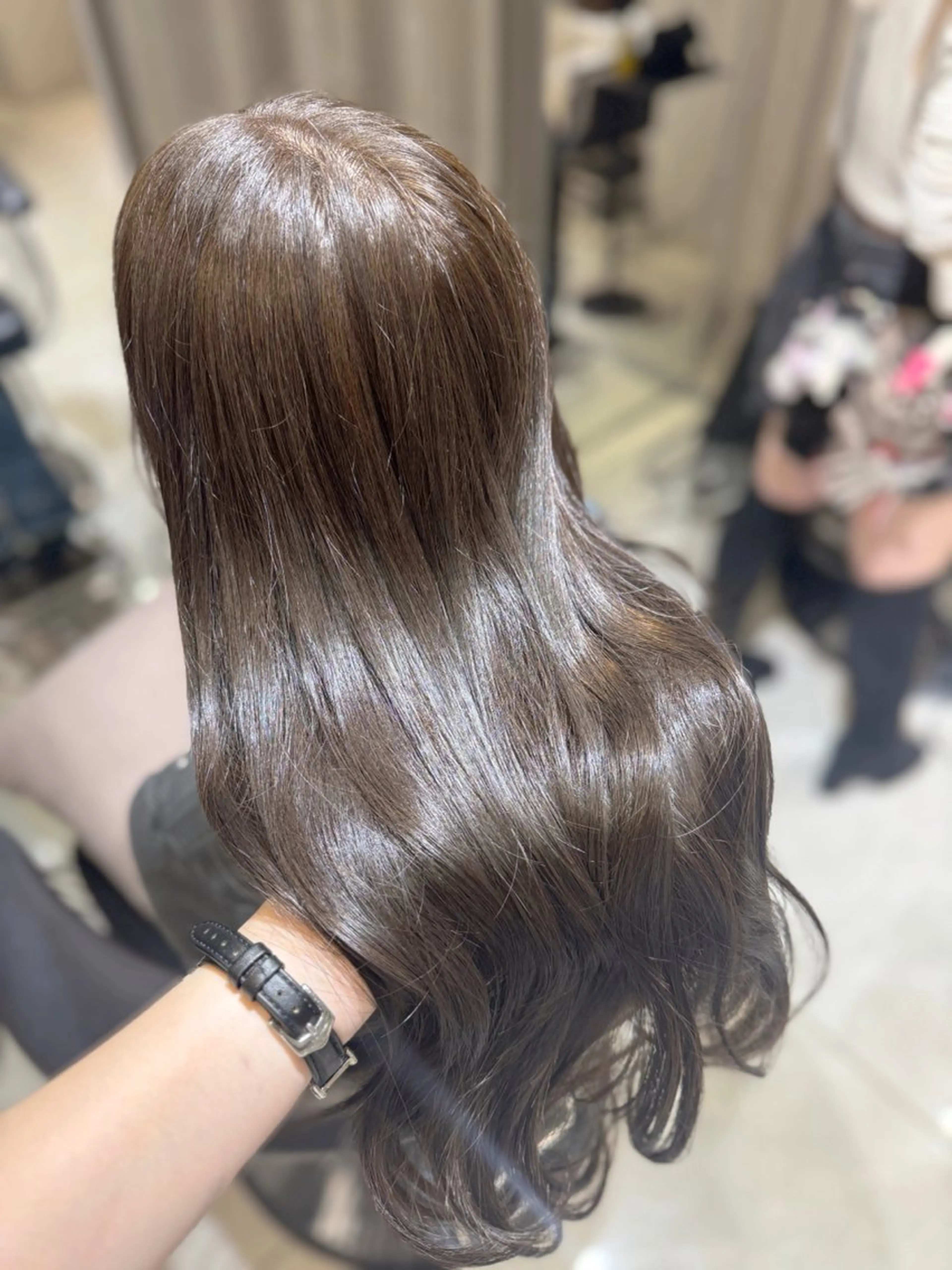 セミロング カラー ヘアカラー トリートメント 🐈‍⬛カチモリ/暖 色/𝐌𝐢𝐤𝐮のヘアスタイル