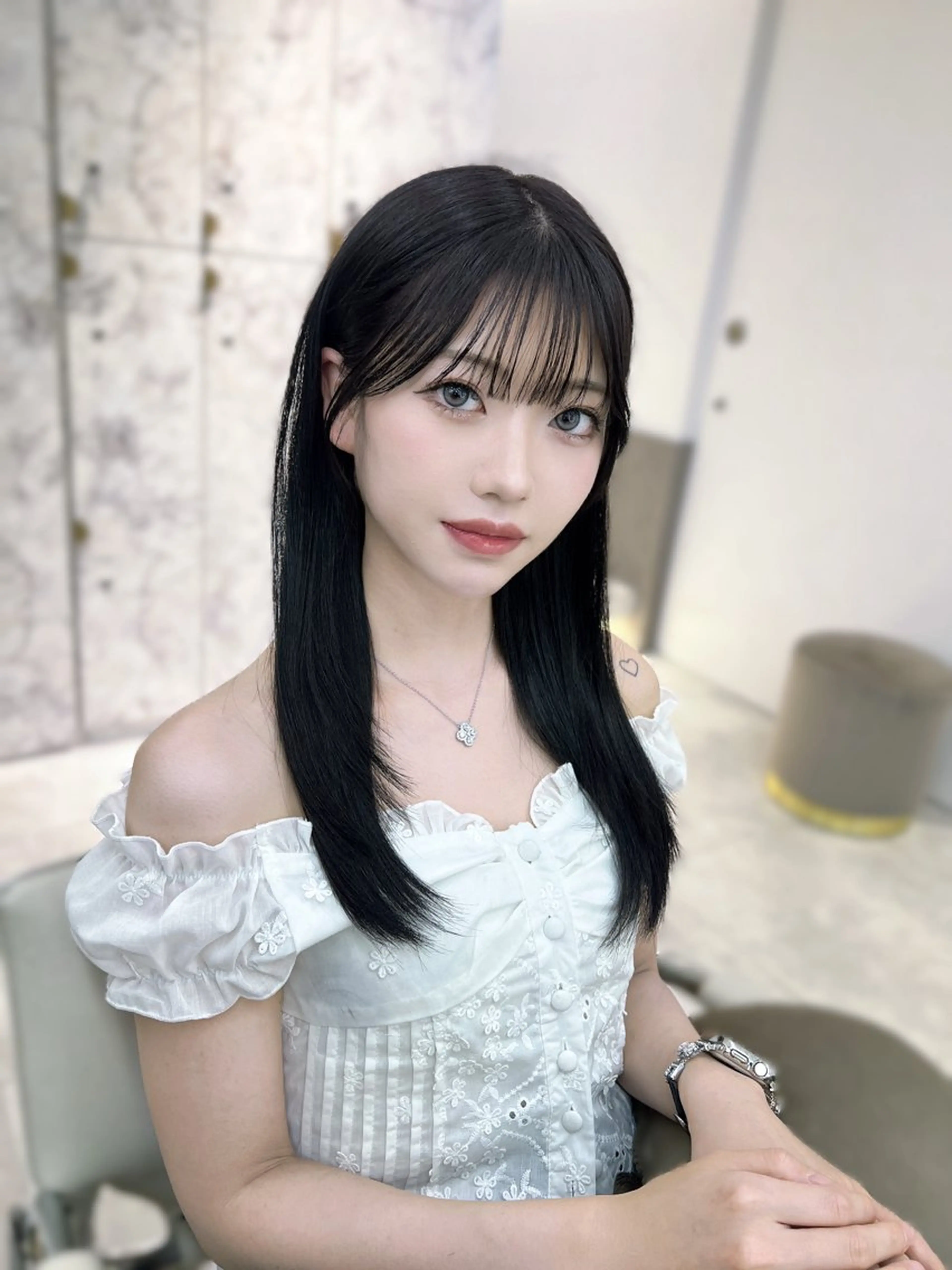 セミロング カラー 韓国風ヘア トリートメント カット トリートメント 🏅韓国ヘア/新宿/ レイヤー/KSukeのヘアスタイル