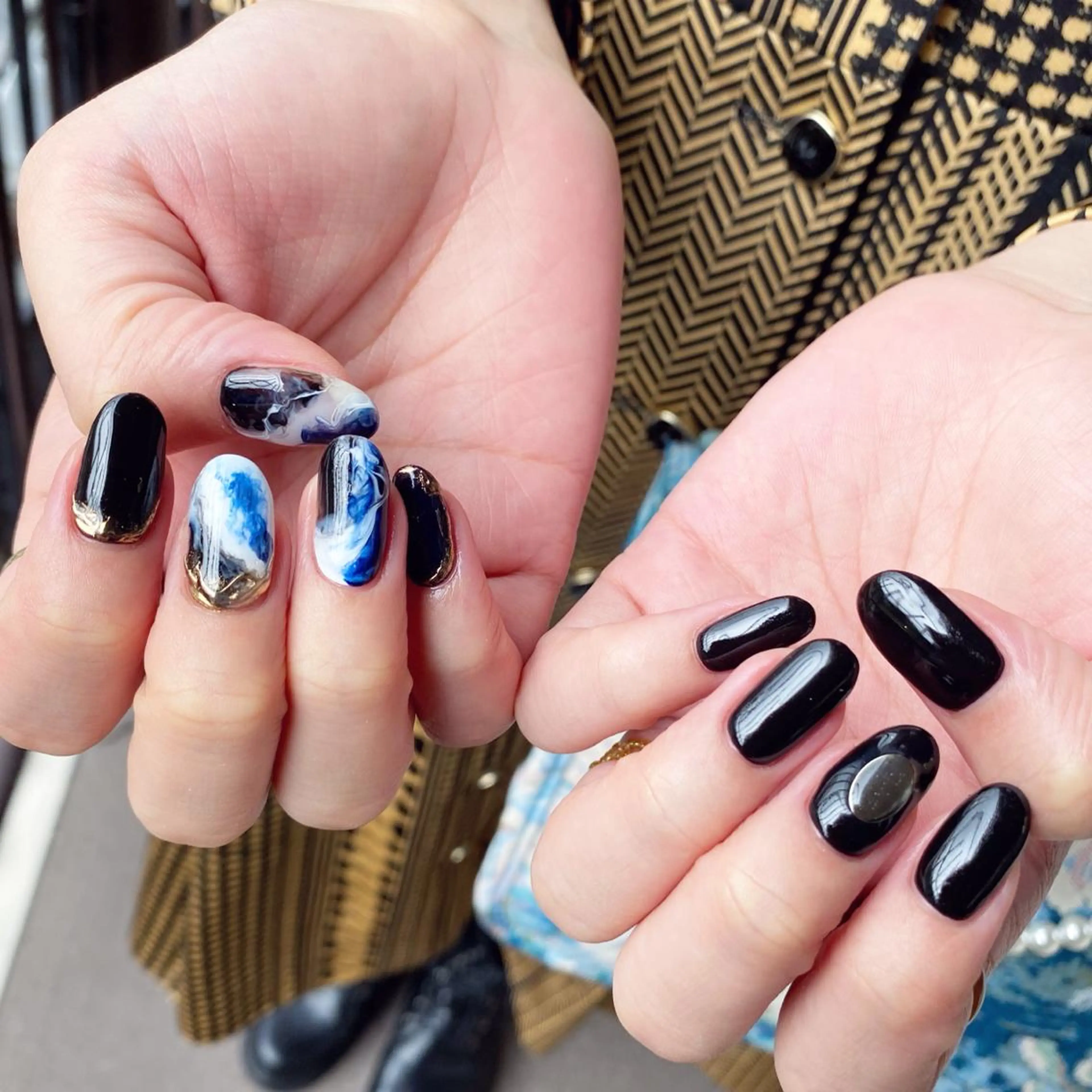 ネイル アートネイル オーロラネイル ブルー 韓国ネイル ニュアンスネイル To Me Nail所属・🩵 mei🩵のネイルデザイン