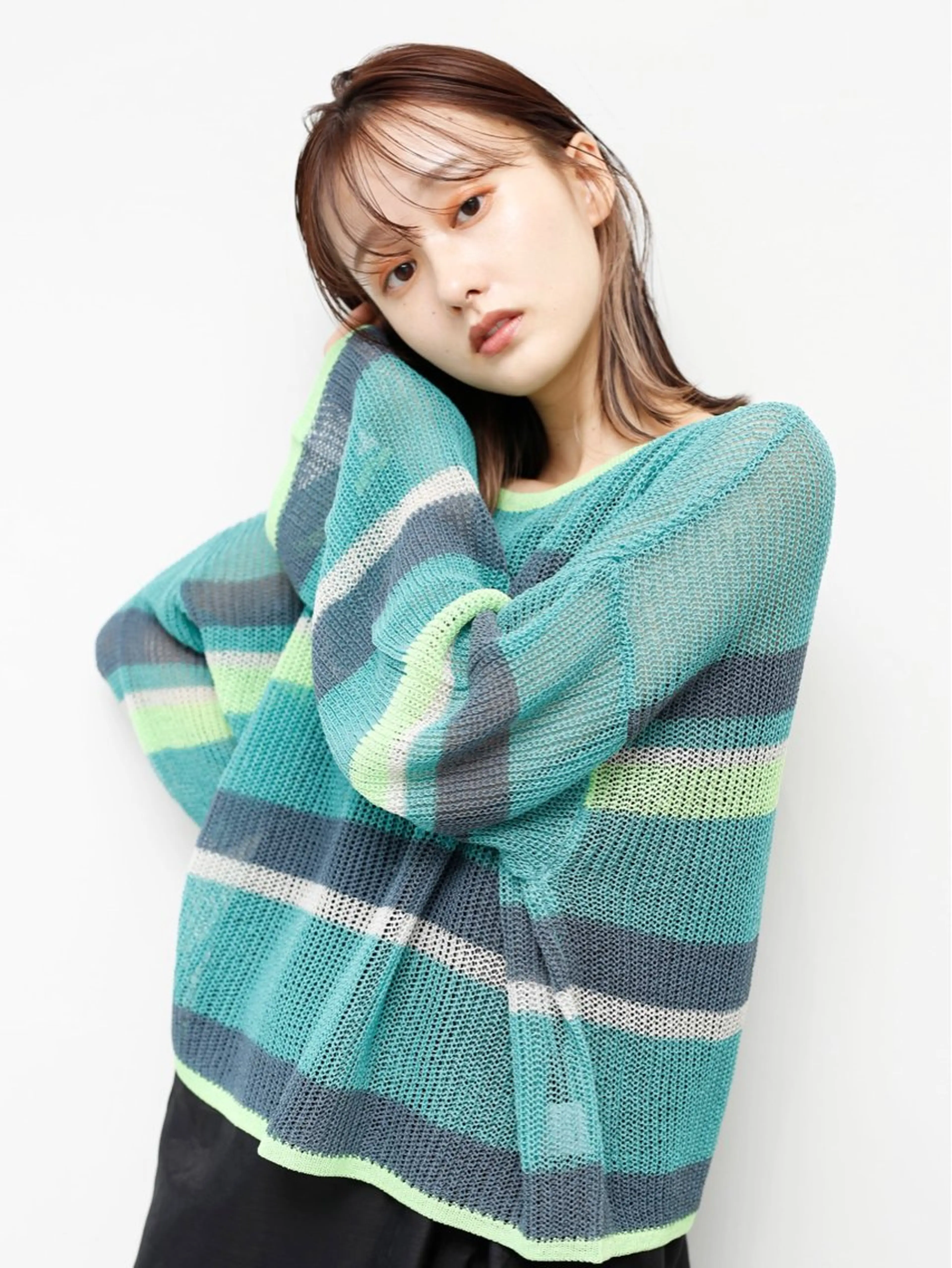 ミディアム カラー カット ヘアカラー トリートメント ill.所属・ill［イル］大須 ダブルカラー髪質改善のヘアスタイル