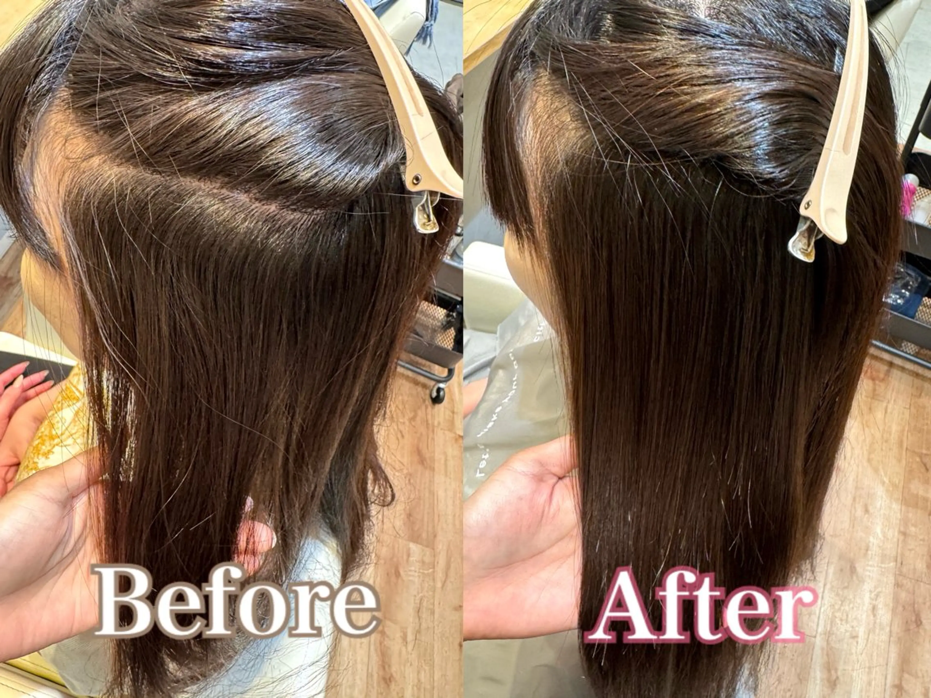 ロング パーマ 髪質改善 縮毛矯正 kanna カンナのヘアスタイル