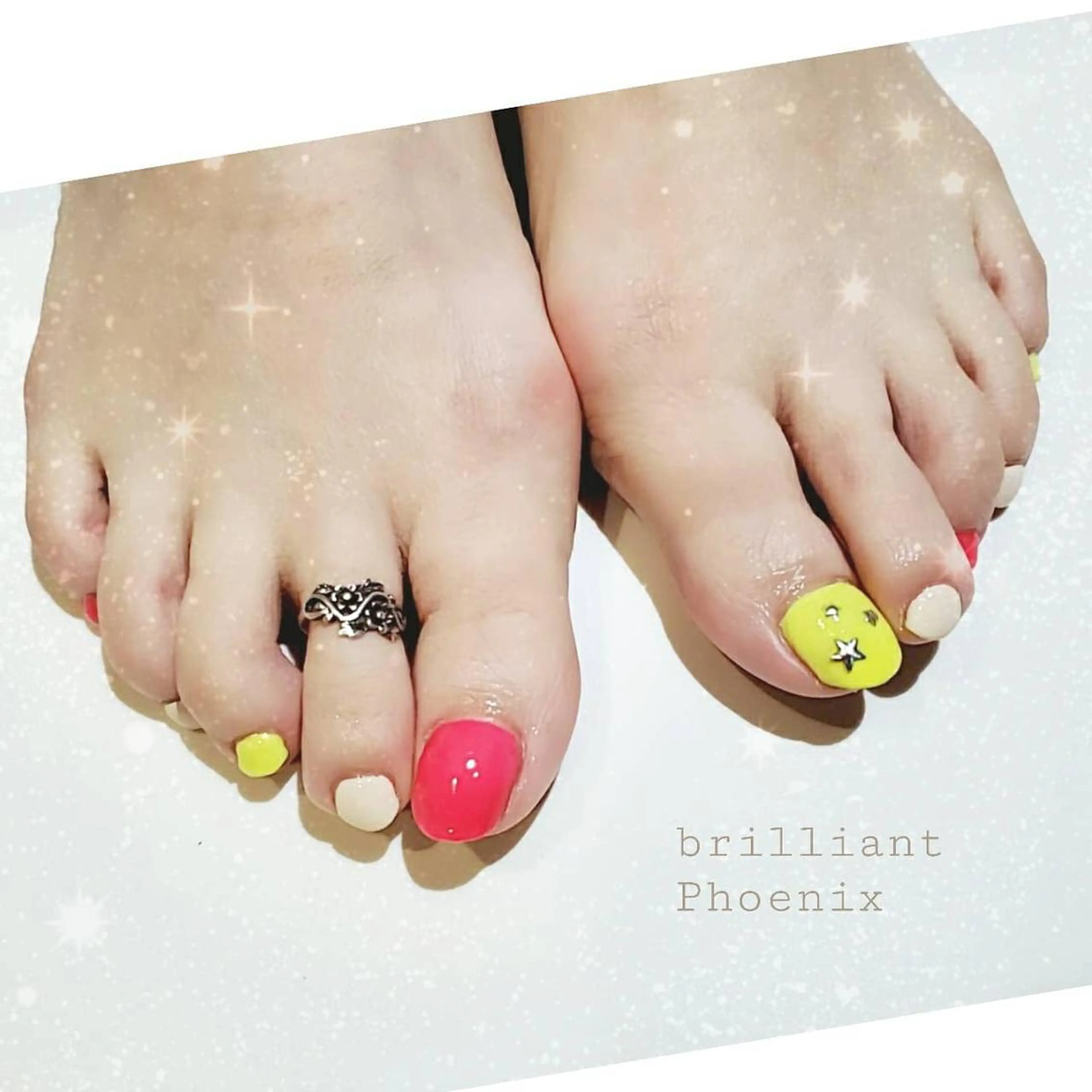 ネイル アートネイル フットネイル ワンカラーネイル シンプルネイル 石田 由紀のネイルデザイン